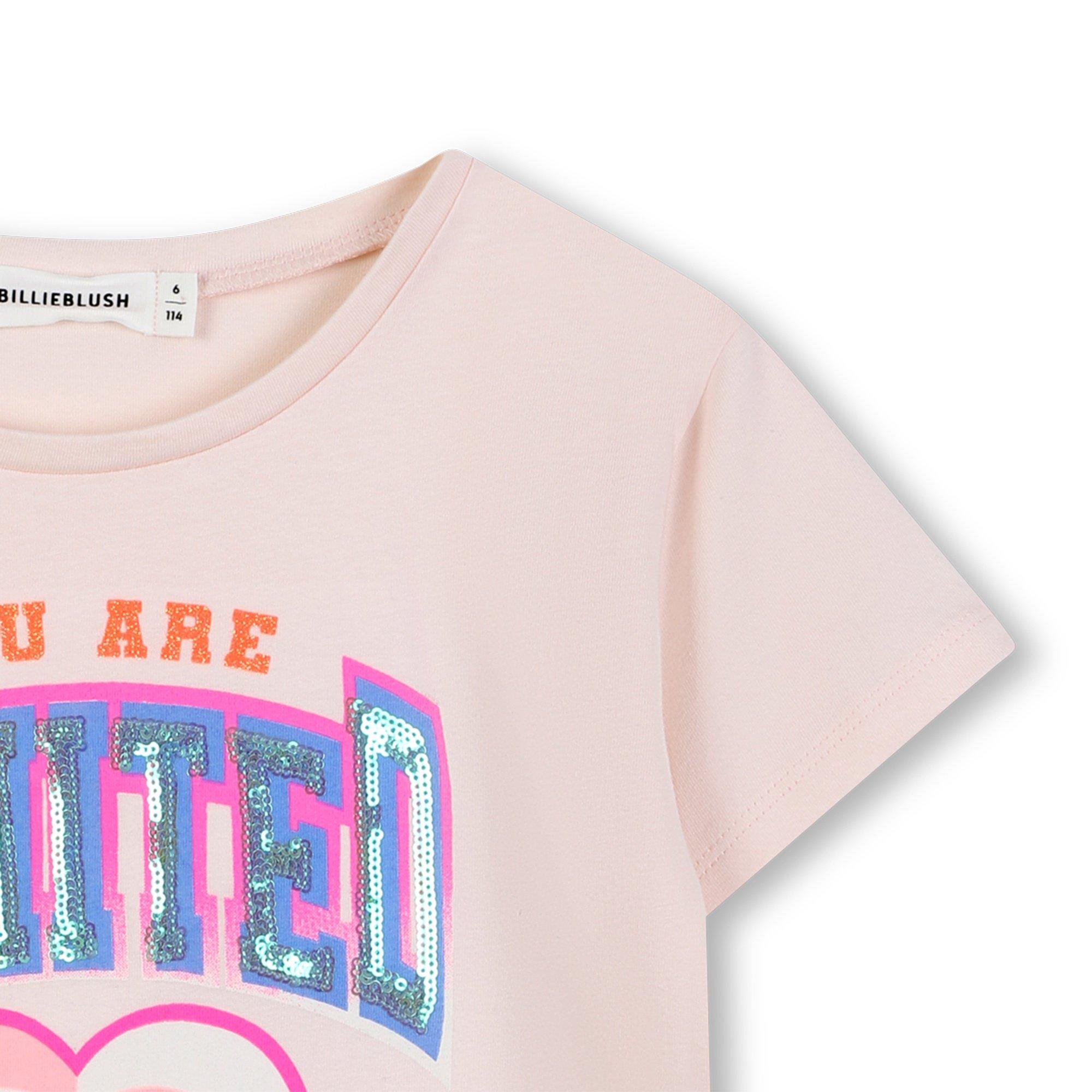Pink 47V - Billieblush - Kids' Regular Fit Short-Sleeve T-Shirt - 3