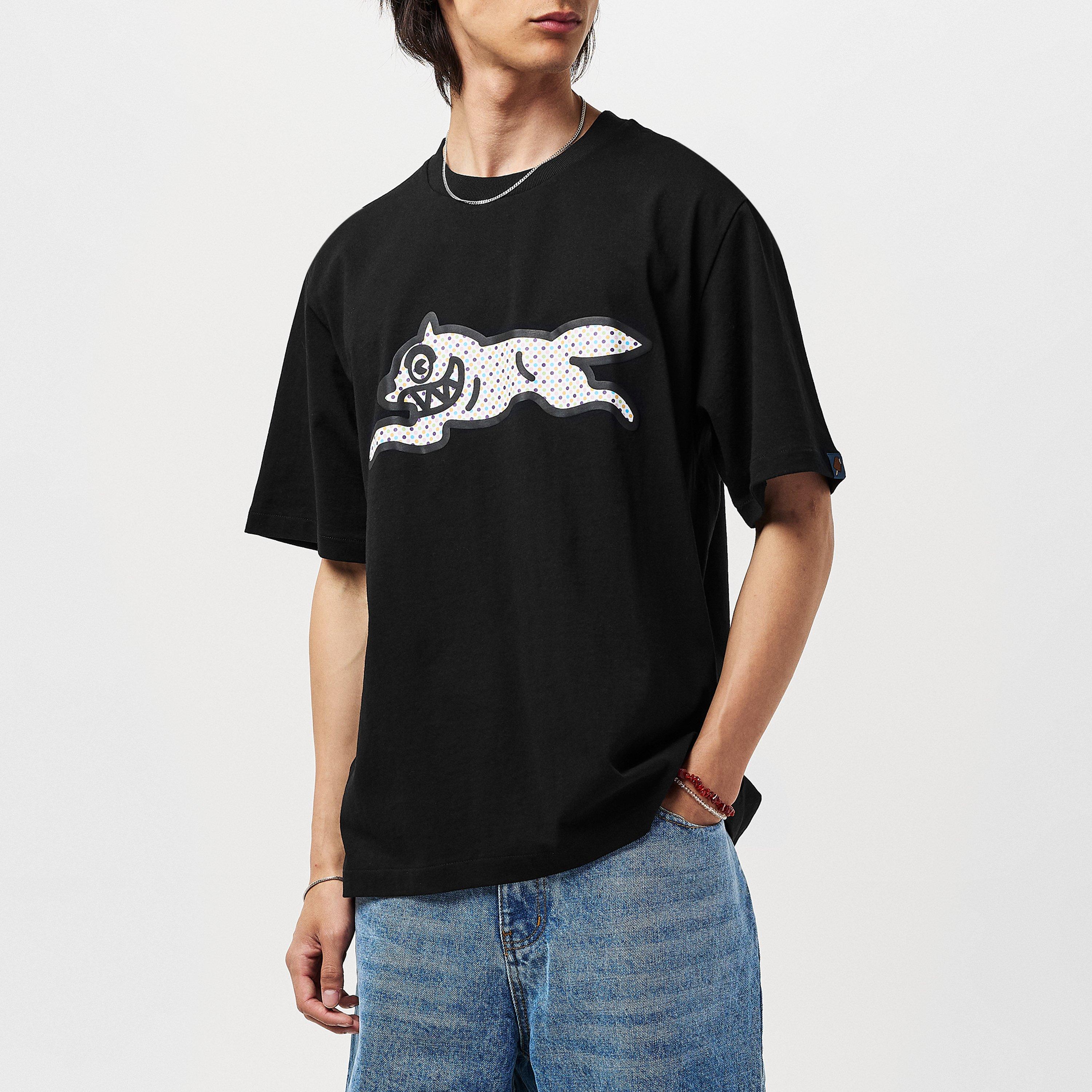 Black - ICECREAM - Polka Dot Run Dog T-Shirt - 3