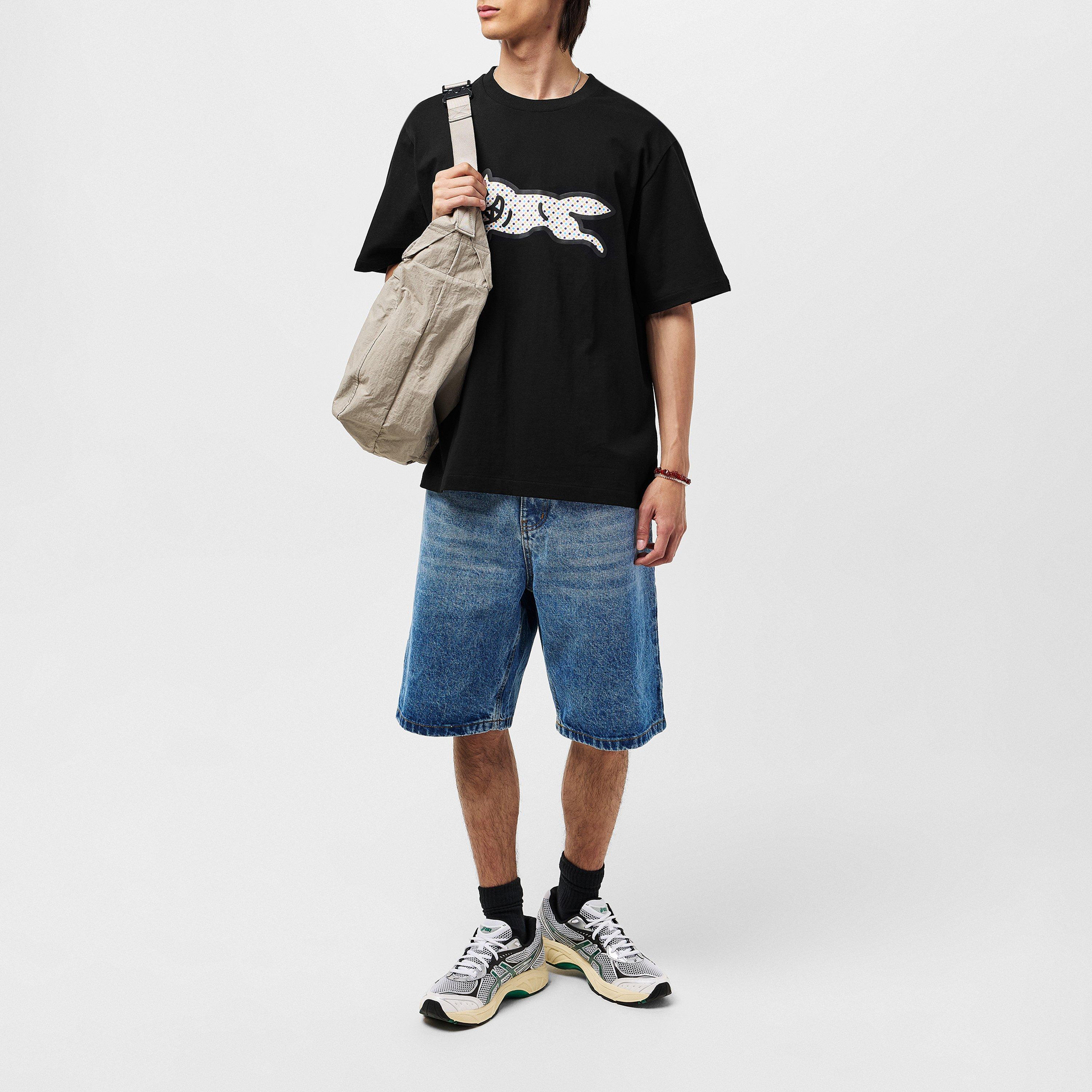 Black - ICECREAM - Polka Dot Run Dog T-Shirt - 6