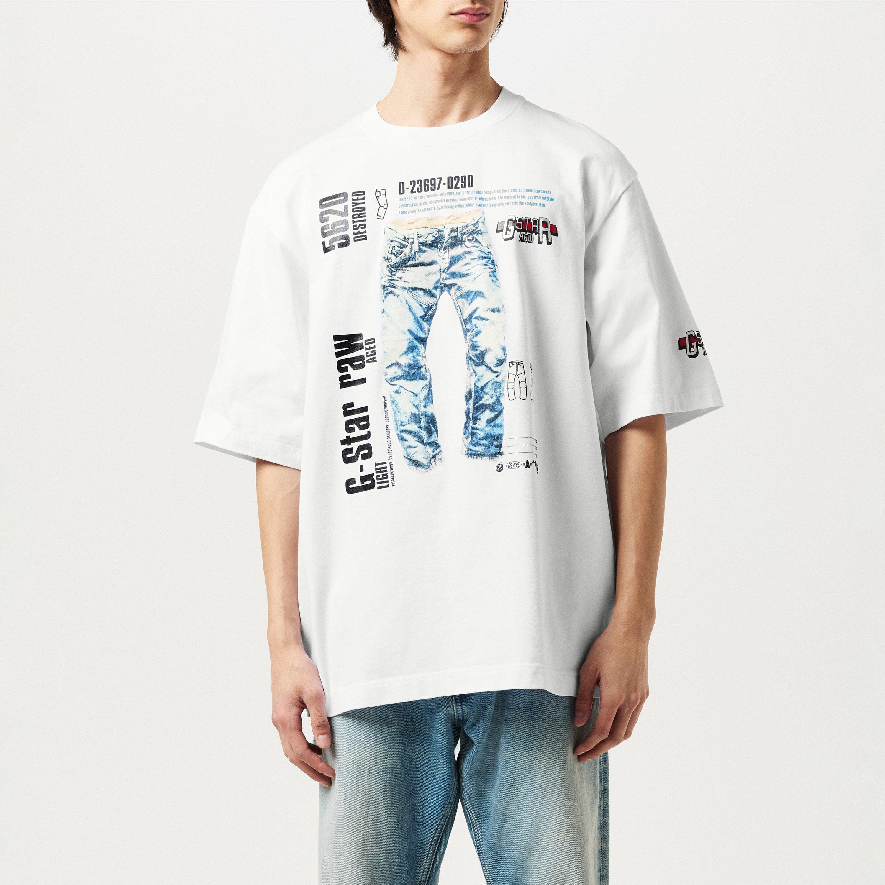 Camiseta Musa Palm Allover Print Boxy | G-STAR ES