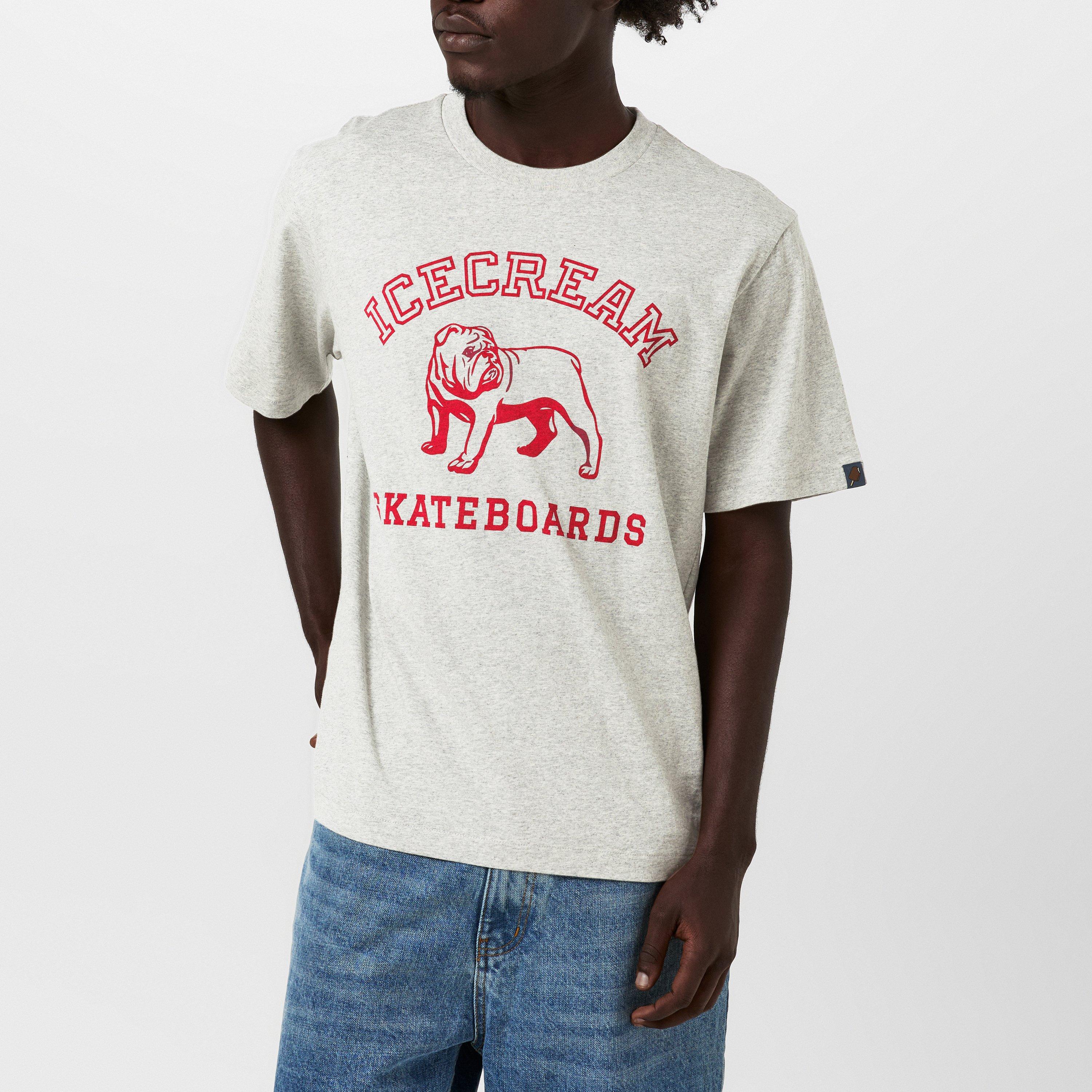 Heather Grey - ICECREAM - Men's Bulldog Regular Fit T-Shirt - 3