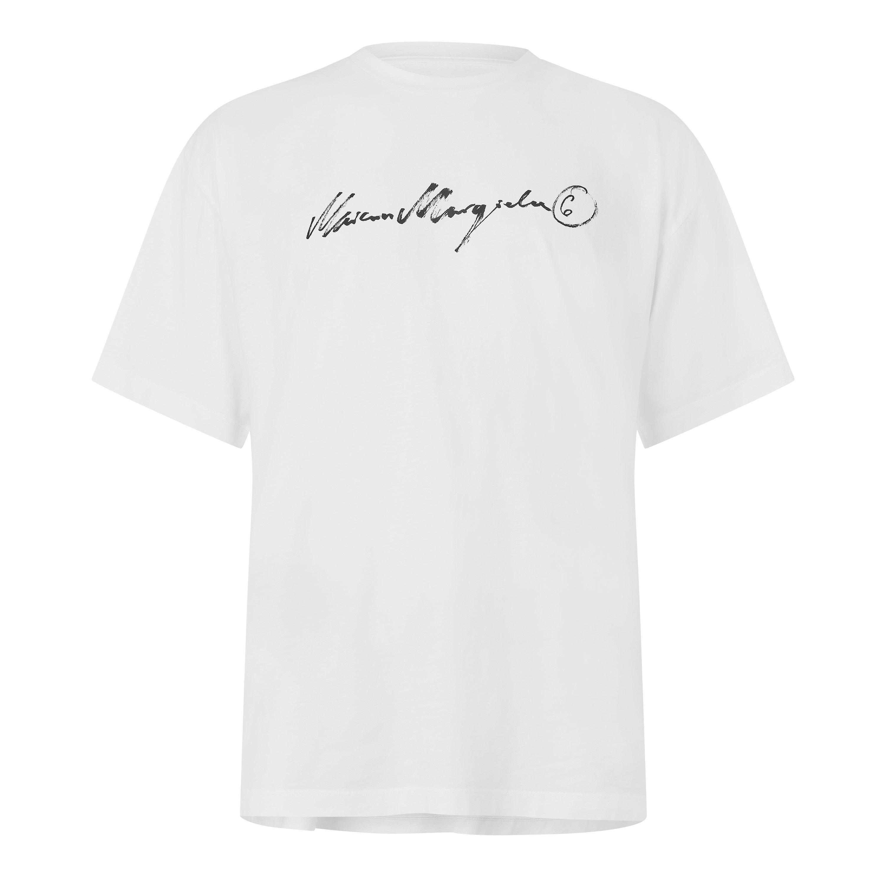 White - MM6 Maison Margiela - Signature Overdyed Tee - 1