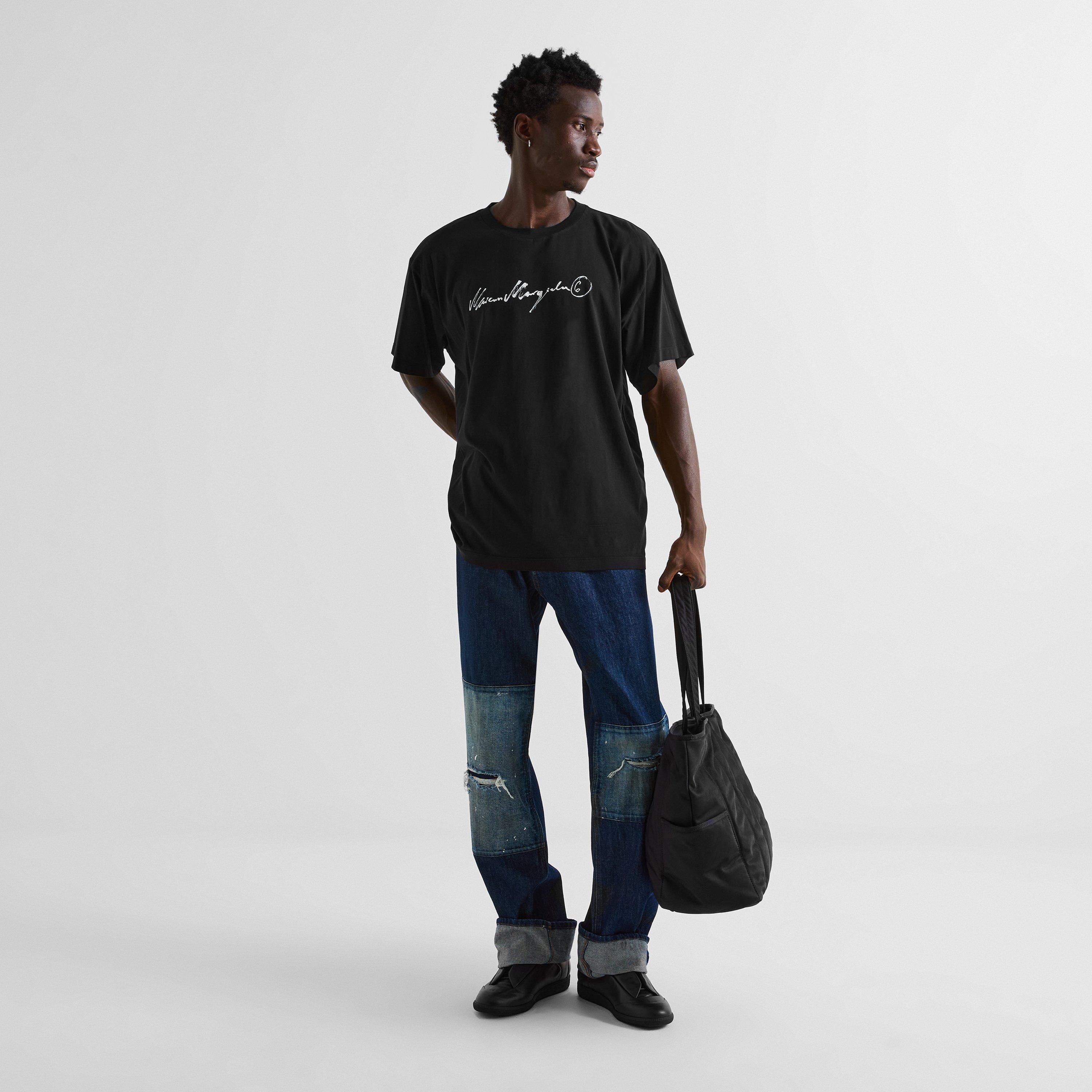Black - MM6 Maison Margiela - Signature Overdyed Tee - 6