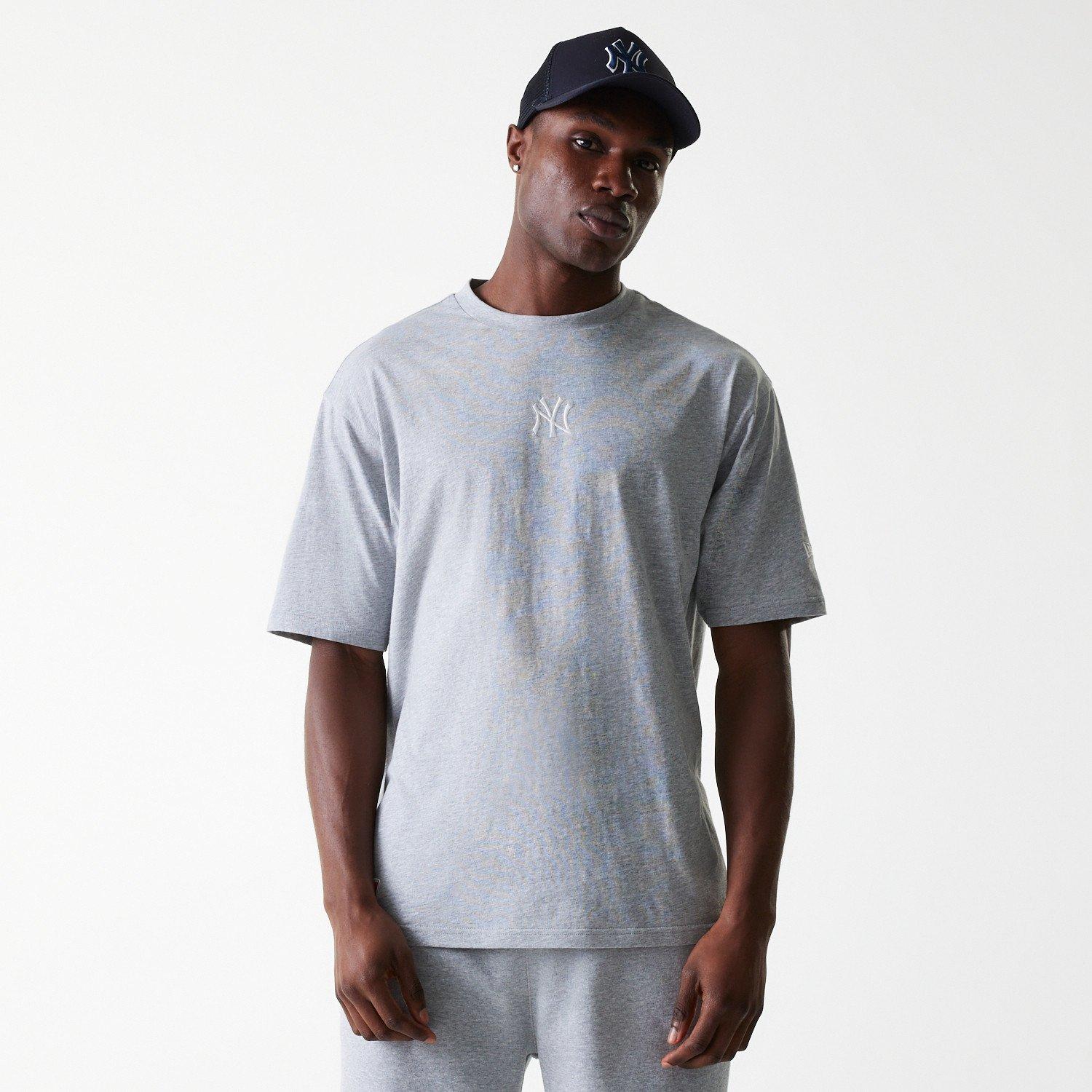 NY Grey - New Era - Men's MLB Essential Oversized T-Shirt - 1