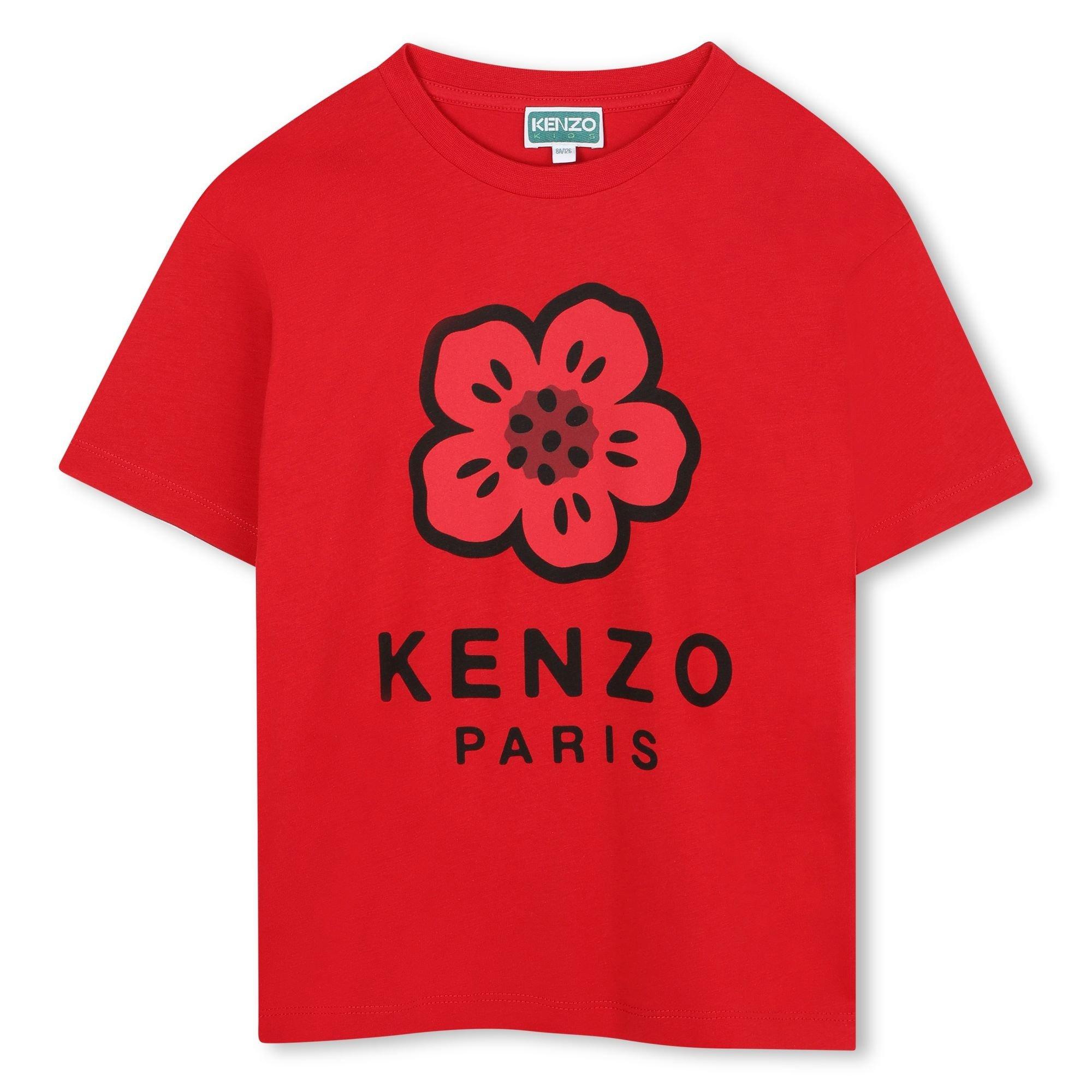 Red 968 - Kenzo - Kids' Poppy Regular Fit T-Shirt - 1