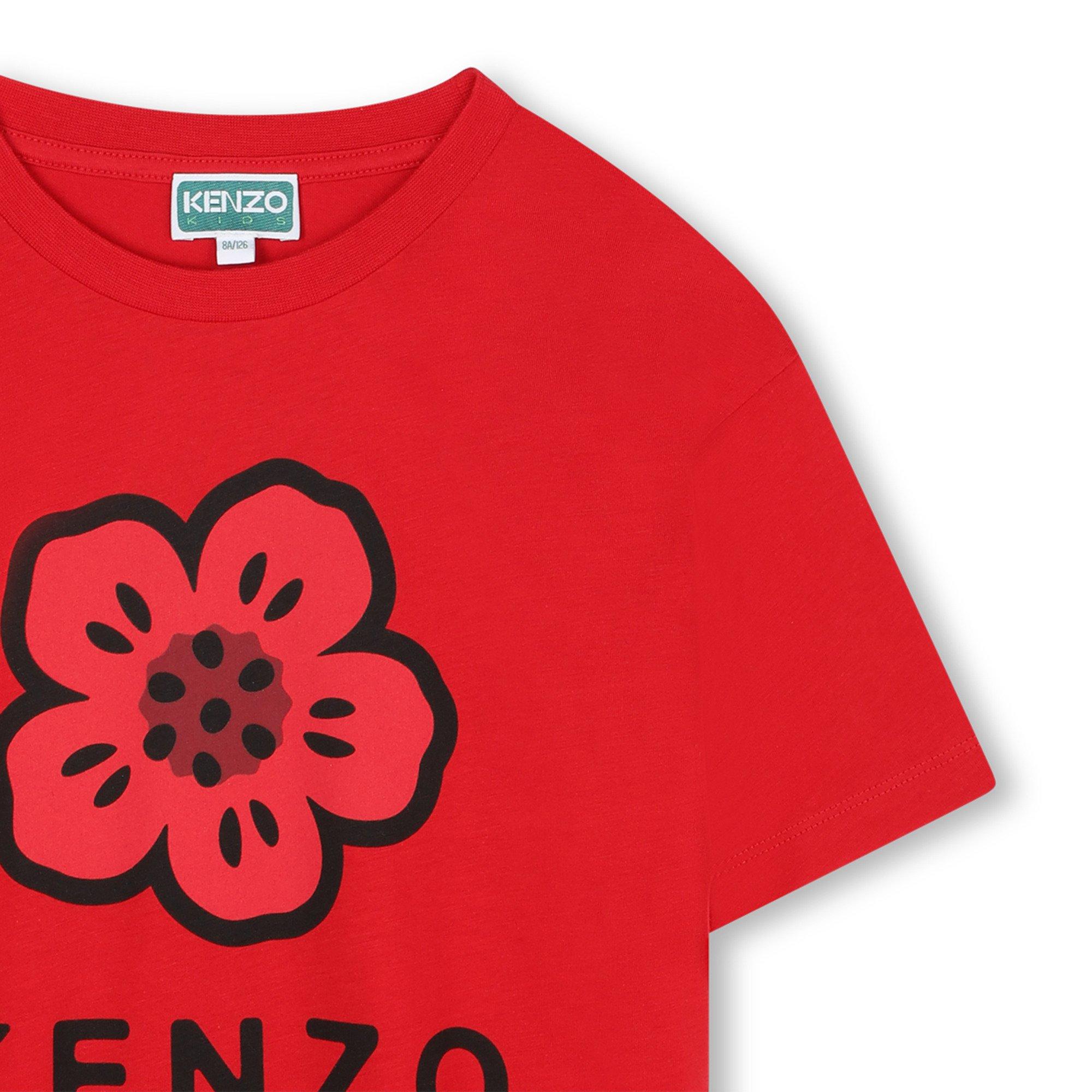 Red 968 - Kenzo - Kids' Poppy Regular Fit T-Shirt - 3