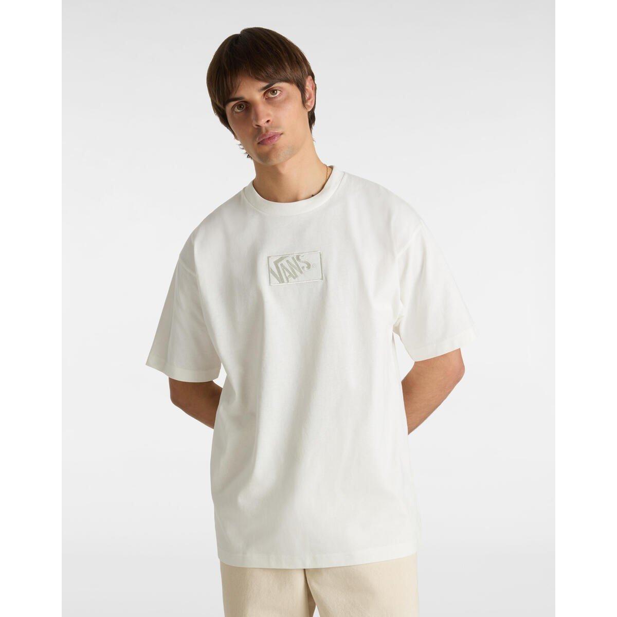 Marshmallow - Vans - Men's Blocked Box Oversized T-Shirt - 3