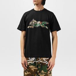 ICECREAM IC Camo Run Dog T Sn52