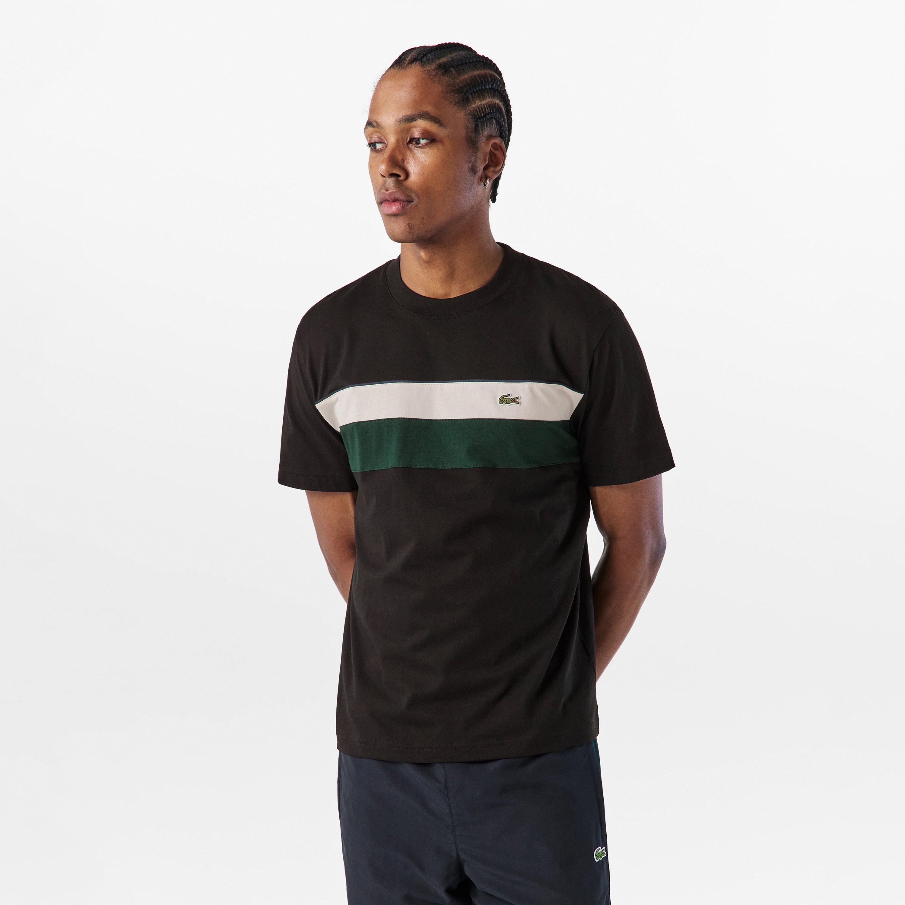 Black 6XH - Lacoste - Men's Regular Fit T-Shirt - 3