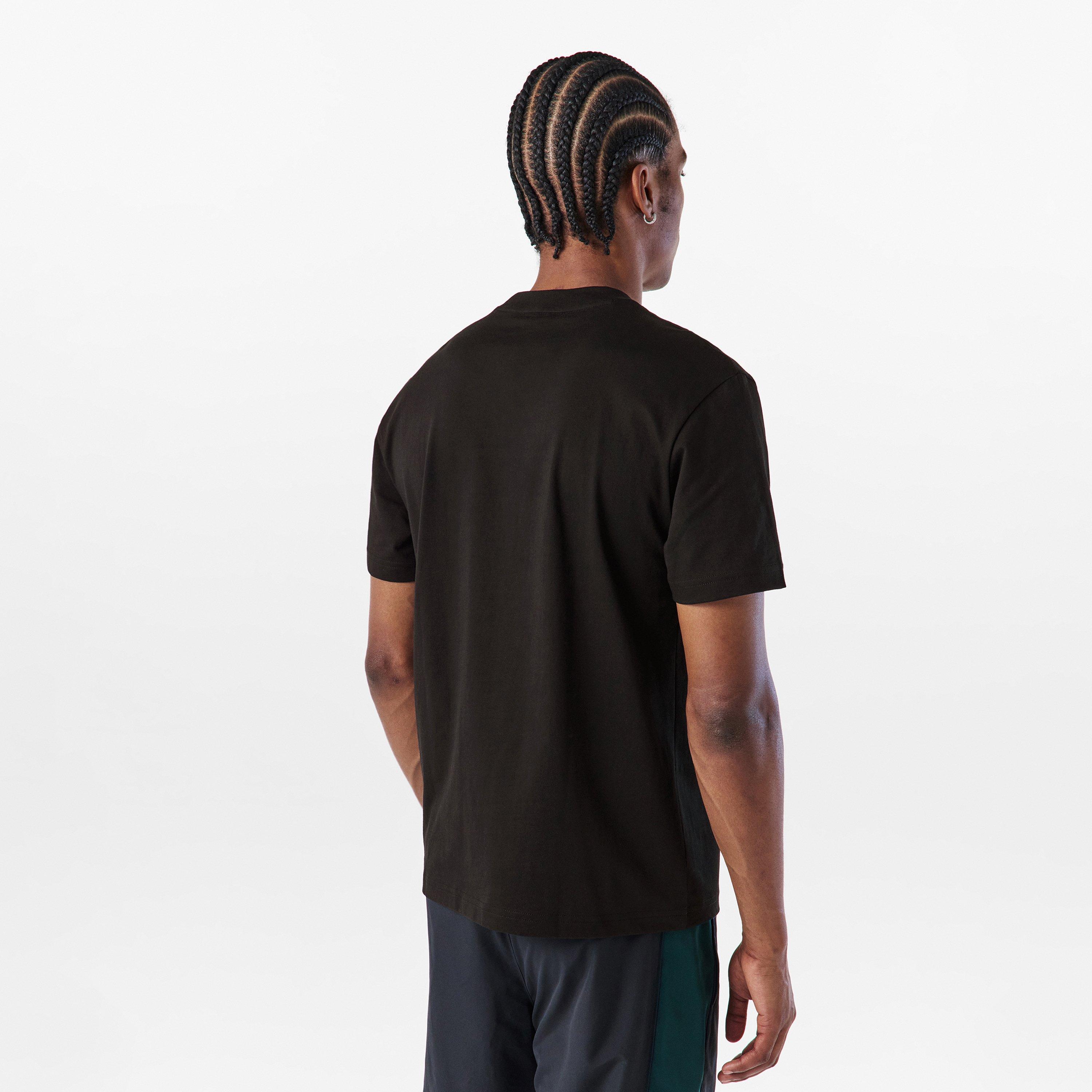 Black 6XH - Lacoste - Men's Regular Fit T-Shirt - 4