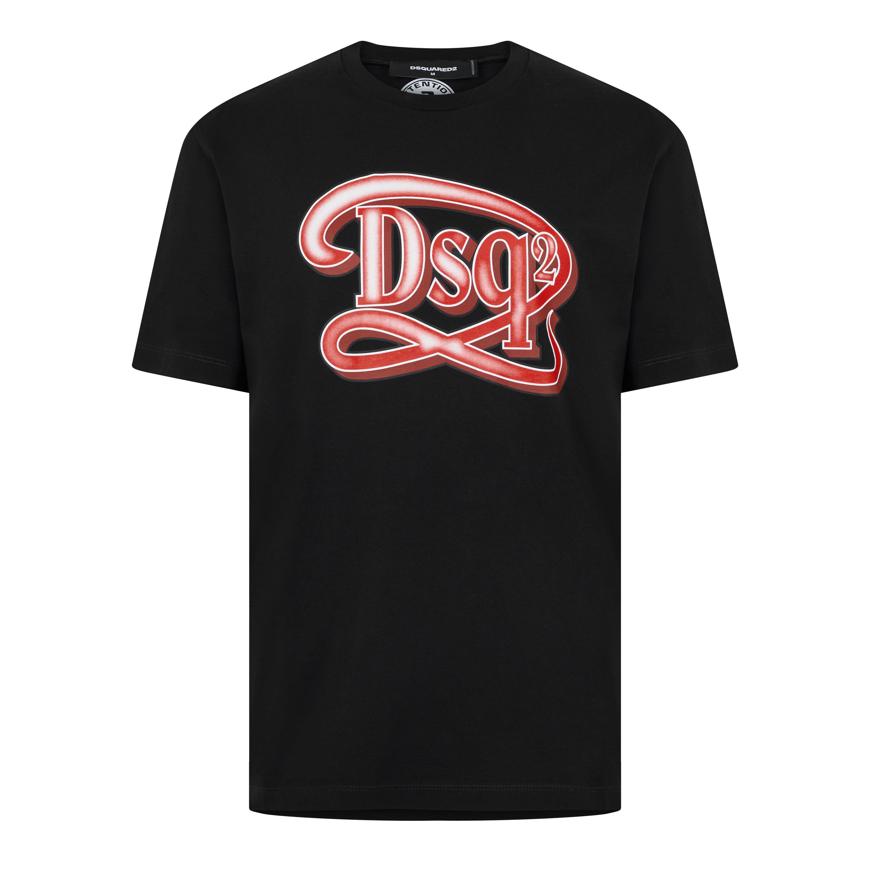 Black - DSquared2 - Logo Print T-Shirt - 1