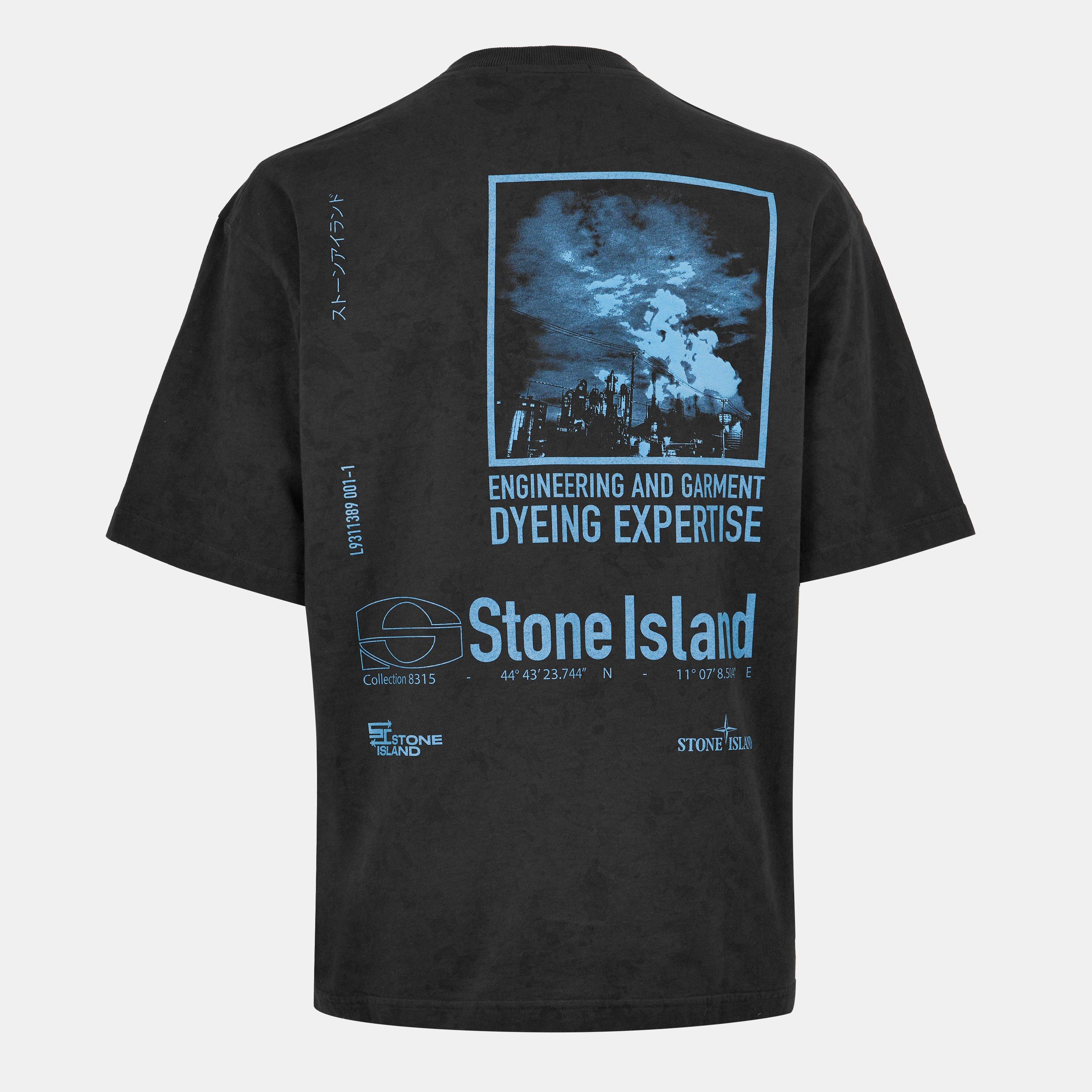 Nero V0029 - Stone Island - Men's Dial Oversized T-Shirt - 2