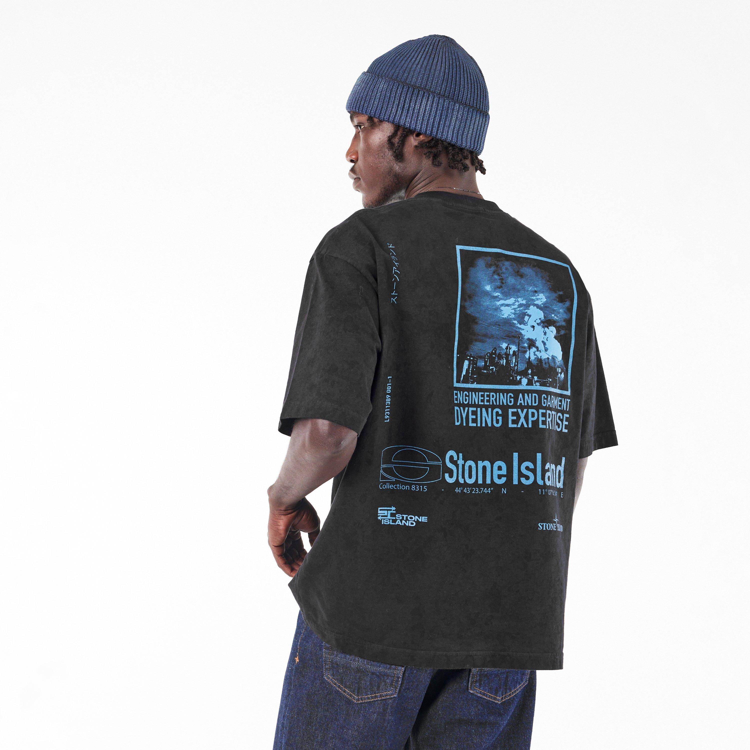 Nero V0029 - Stone Island - Men's Dial Oversized T-Shirt - 4