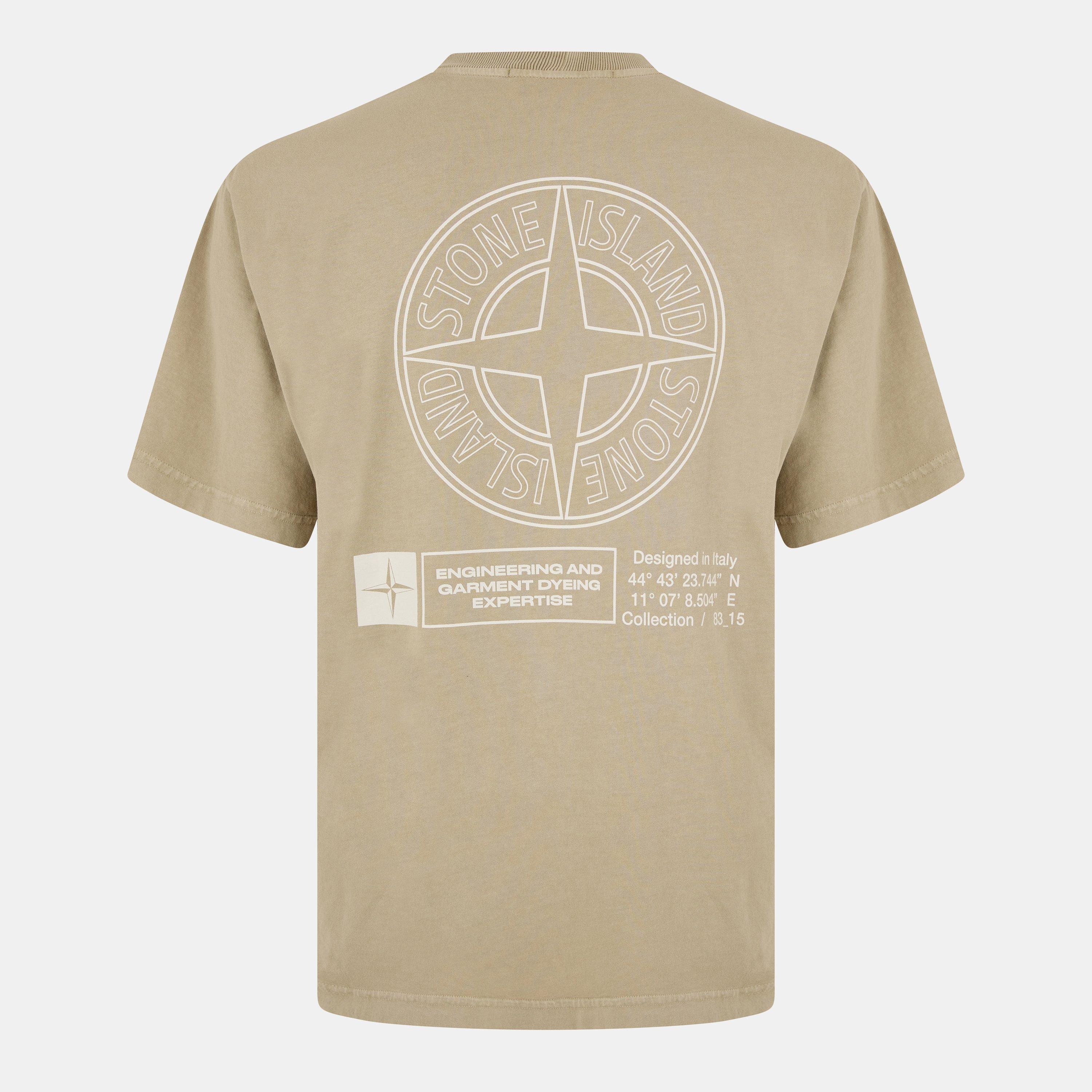 Deserto V009A - Stone Island - Men's Combed Industrial Print Cotton Short Sleeve Crew Neck T-Shirt - 2