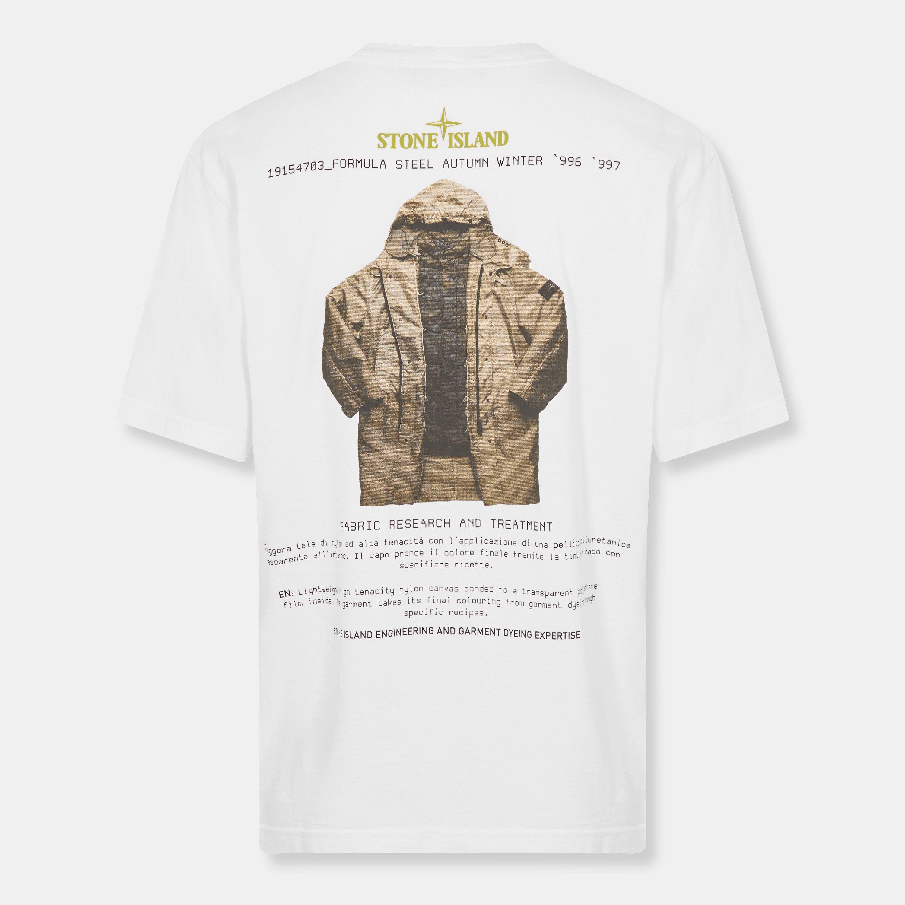 Bianco V0001 - Stone Island - Men's Oversized T-Shirt - 2