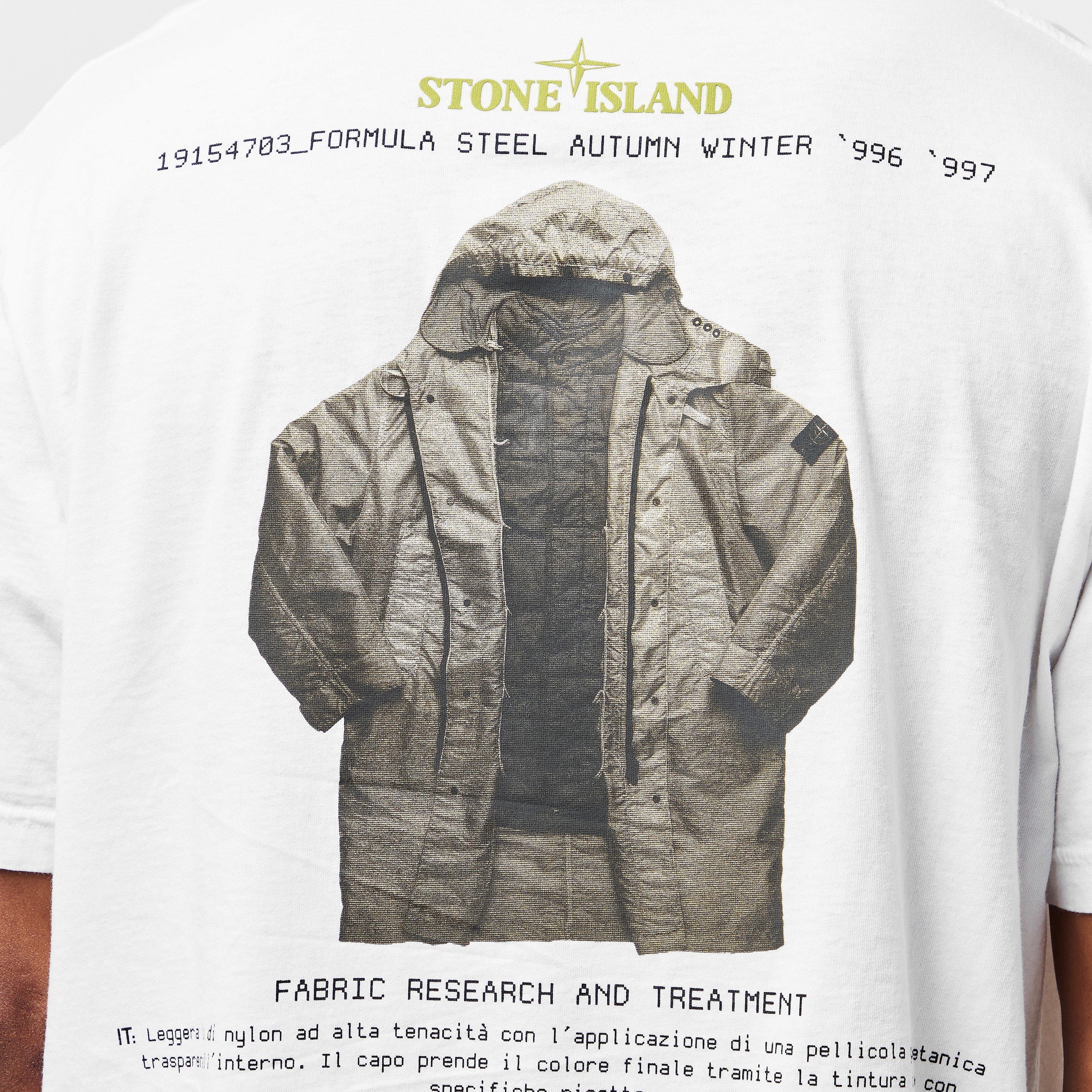 Bianco V0001 - Stone Island - Men's Oversized T-Shirt - 5