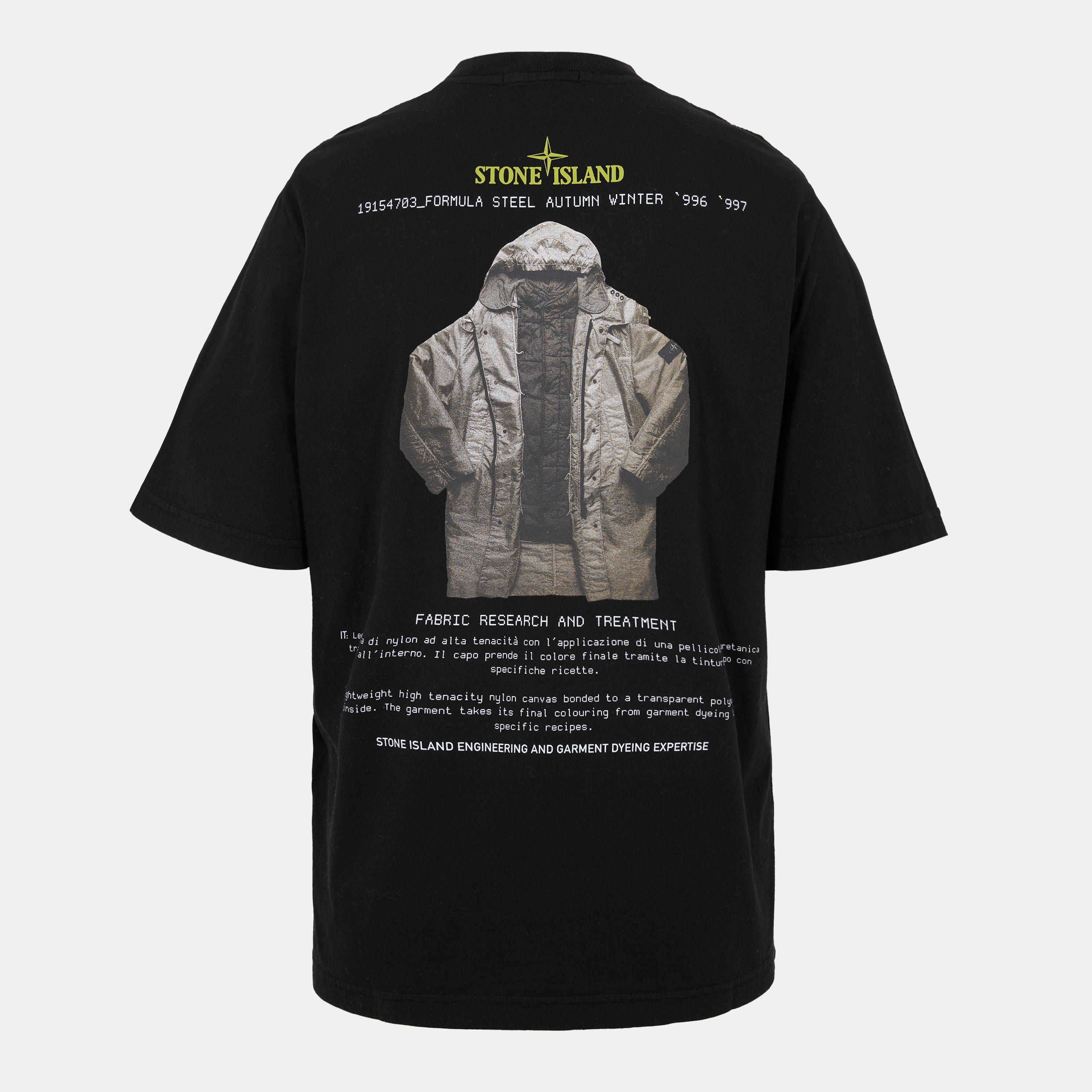 Nero V0029 - Stone Island - Men's Oversized T-Shirt - 2