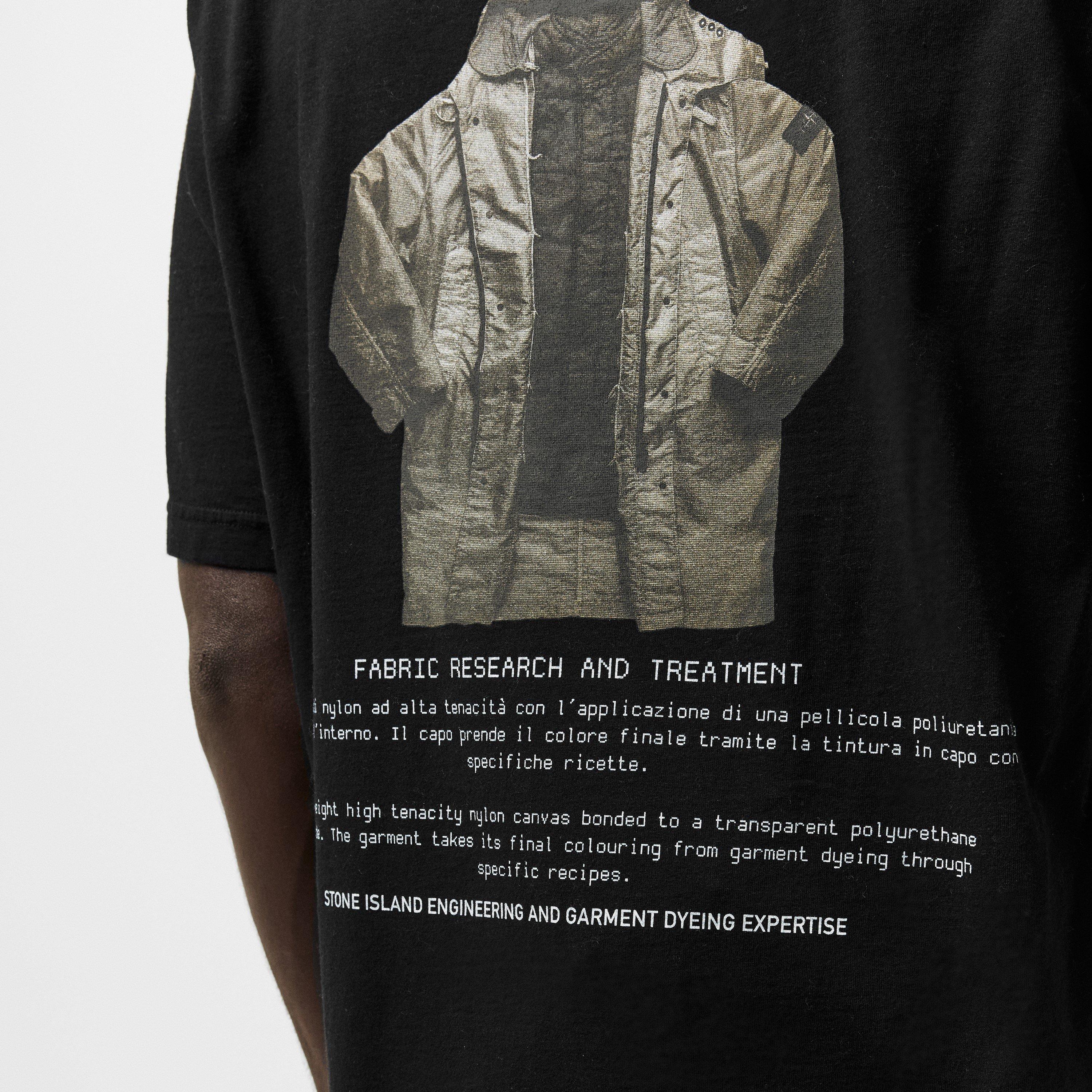 Nero V0029 - Stone Island - Men's Oversized T-Shirt - 5