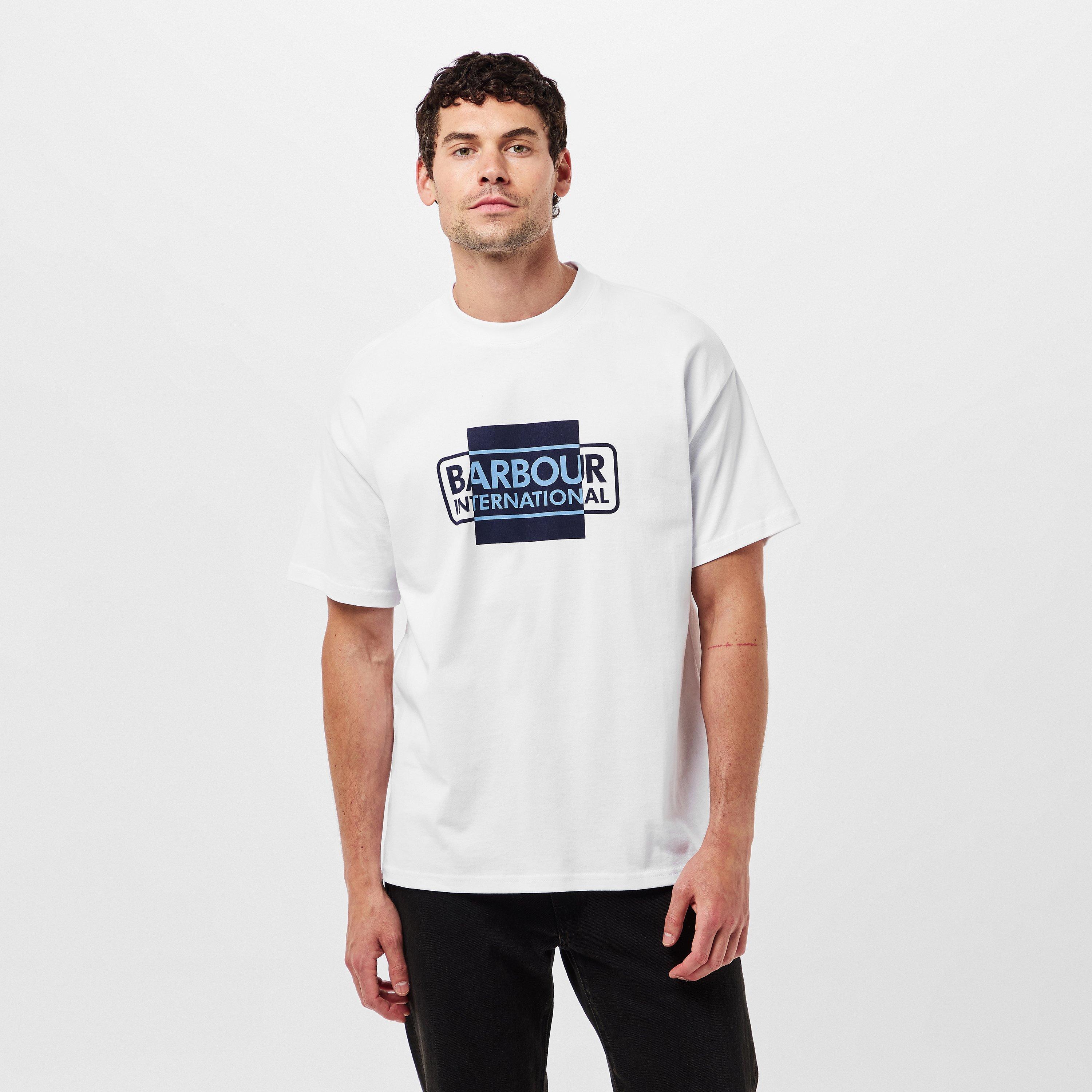 Barbour International | short-sleeved cotton divide t-shirt