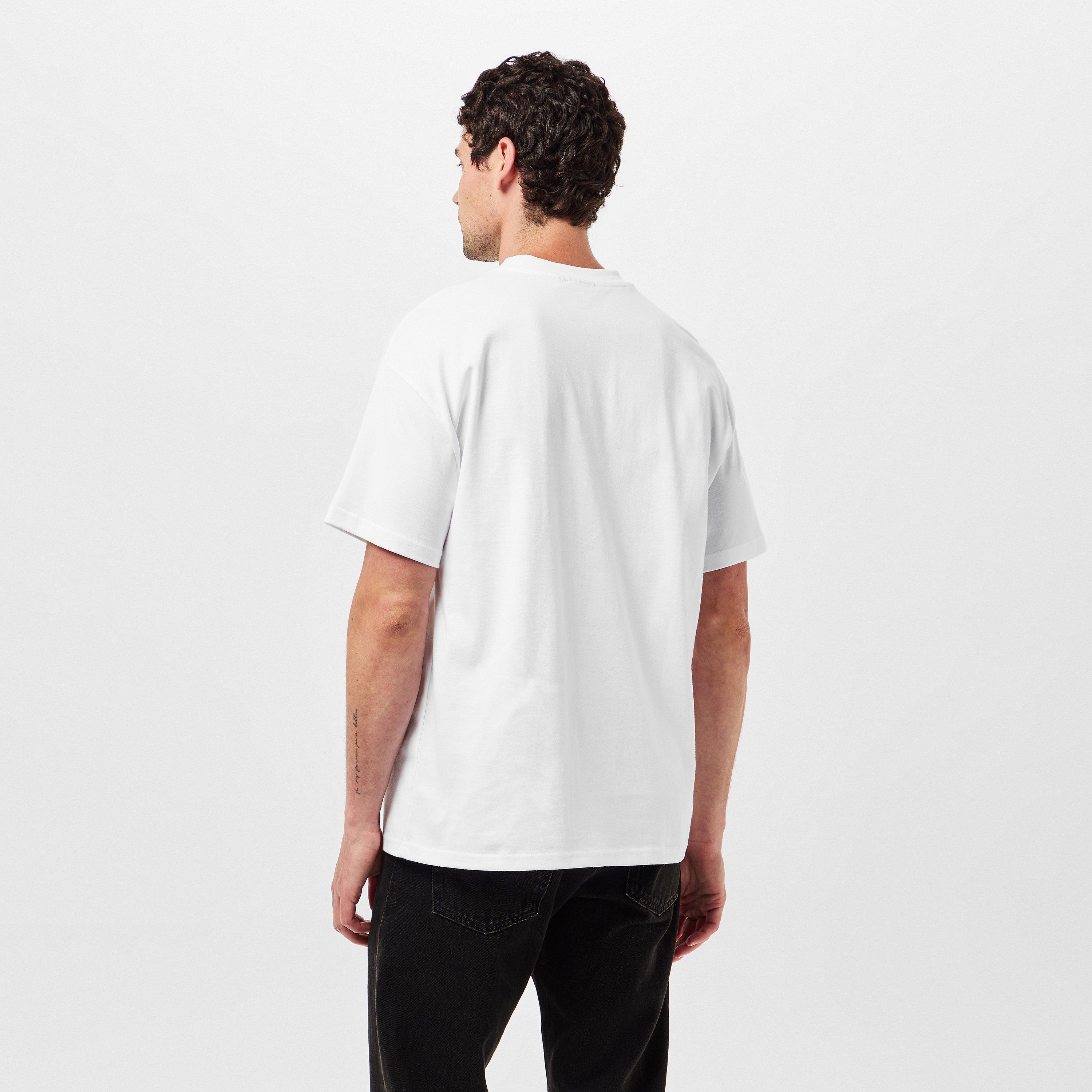 White WH11 - Barbour International - short-sleeved cotton divide t-shirt - 4