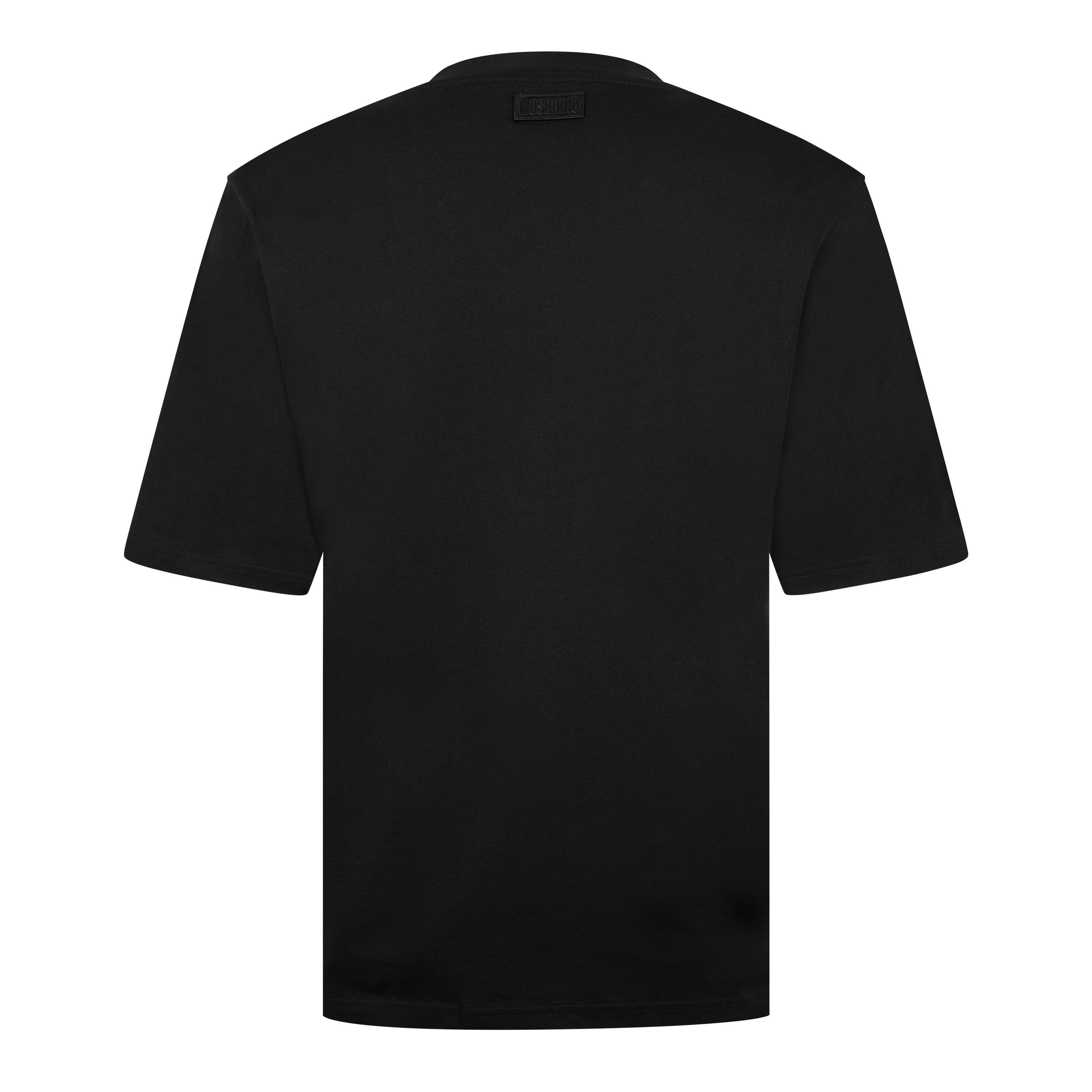 Black - Moschino - Men's Heart Regular Fit T-Shirt - 6