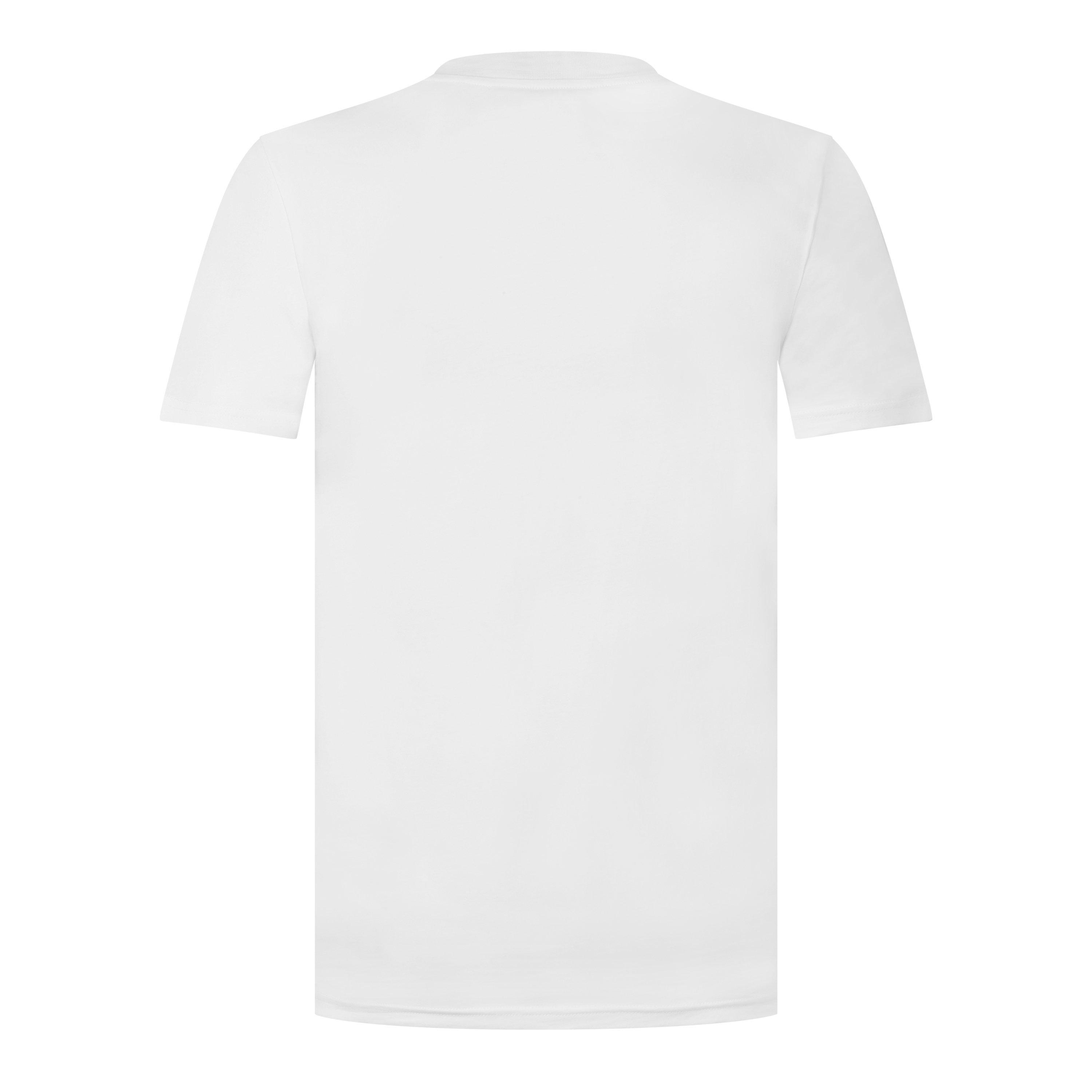 White - Moschino - Men's Contrast Logo T-Shirt - 6