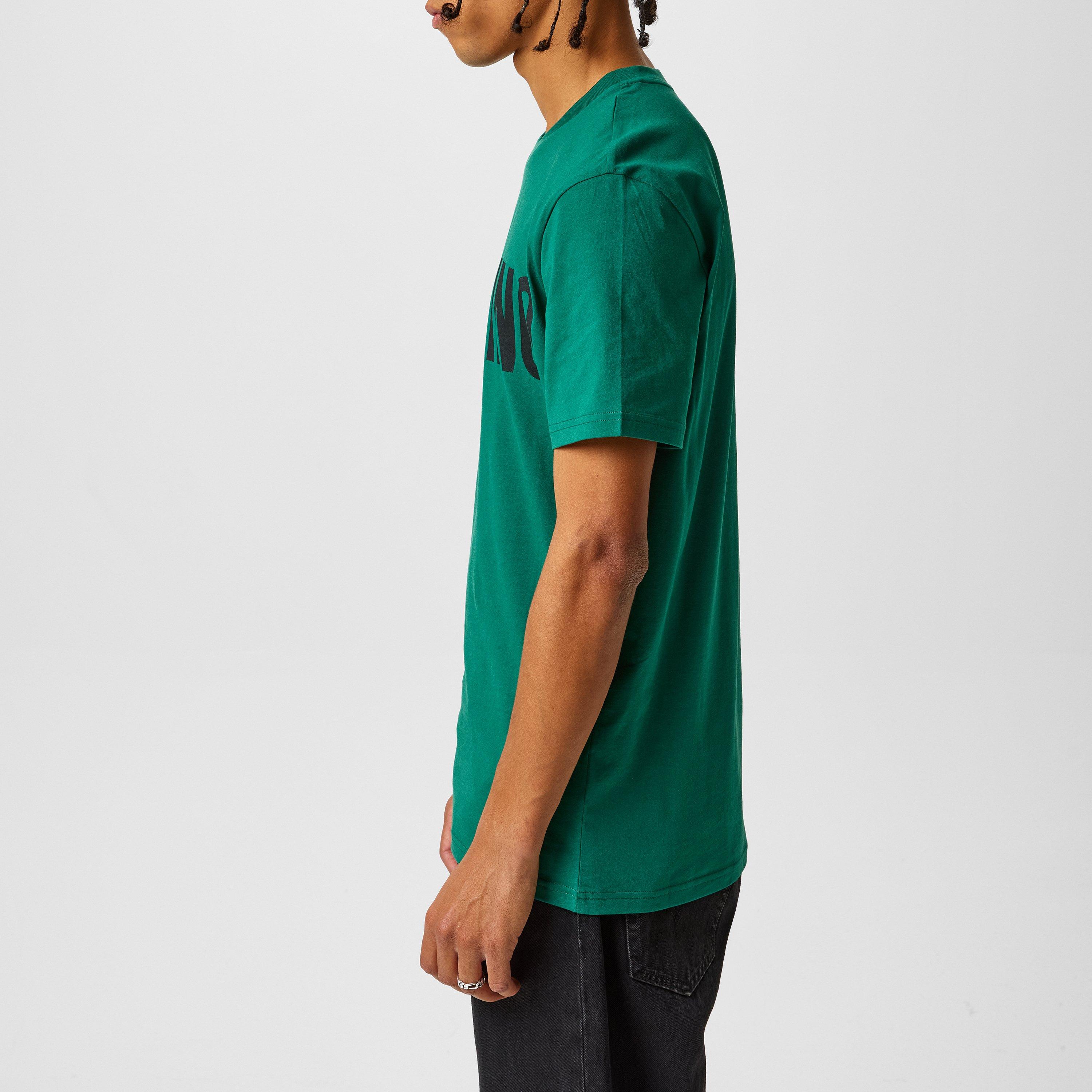 Multi Green - Moschino - Men's Contrast Logo T-Shirt - 2