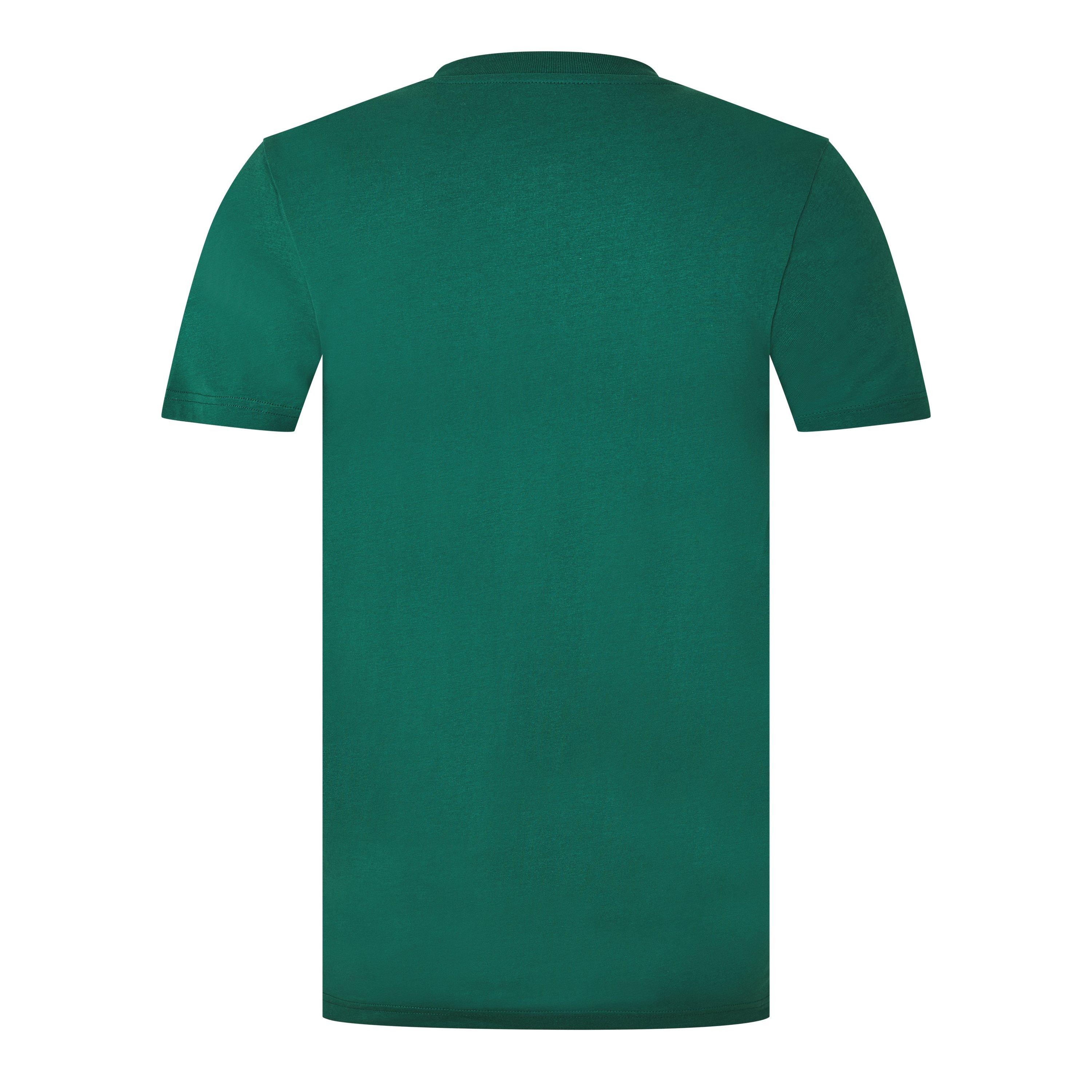 Multi Green - Moschino - Men's Contrast Logo T-Shirt - 6