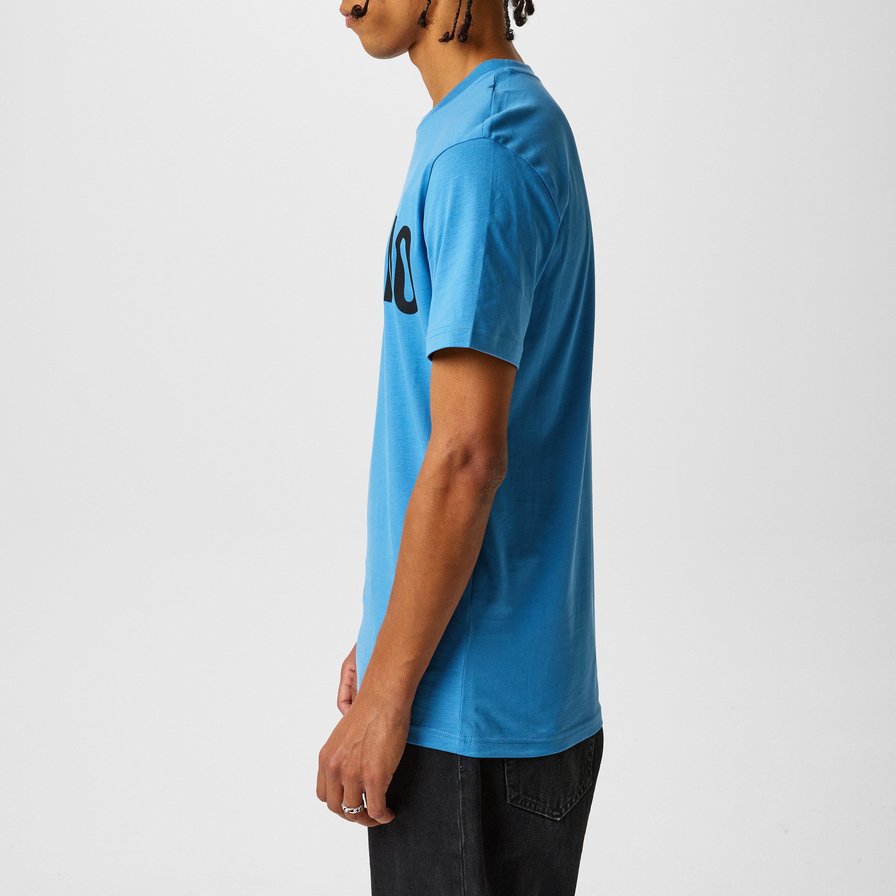 Light Blue - Moschino - Men's Contrast Logo T-Shirt - 2