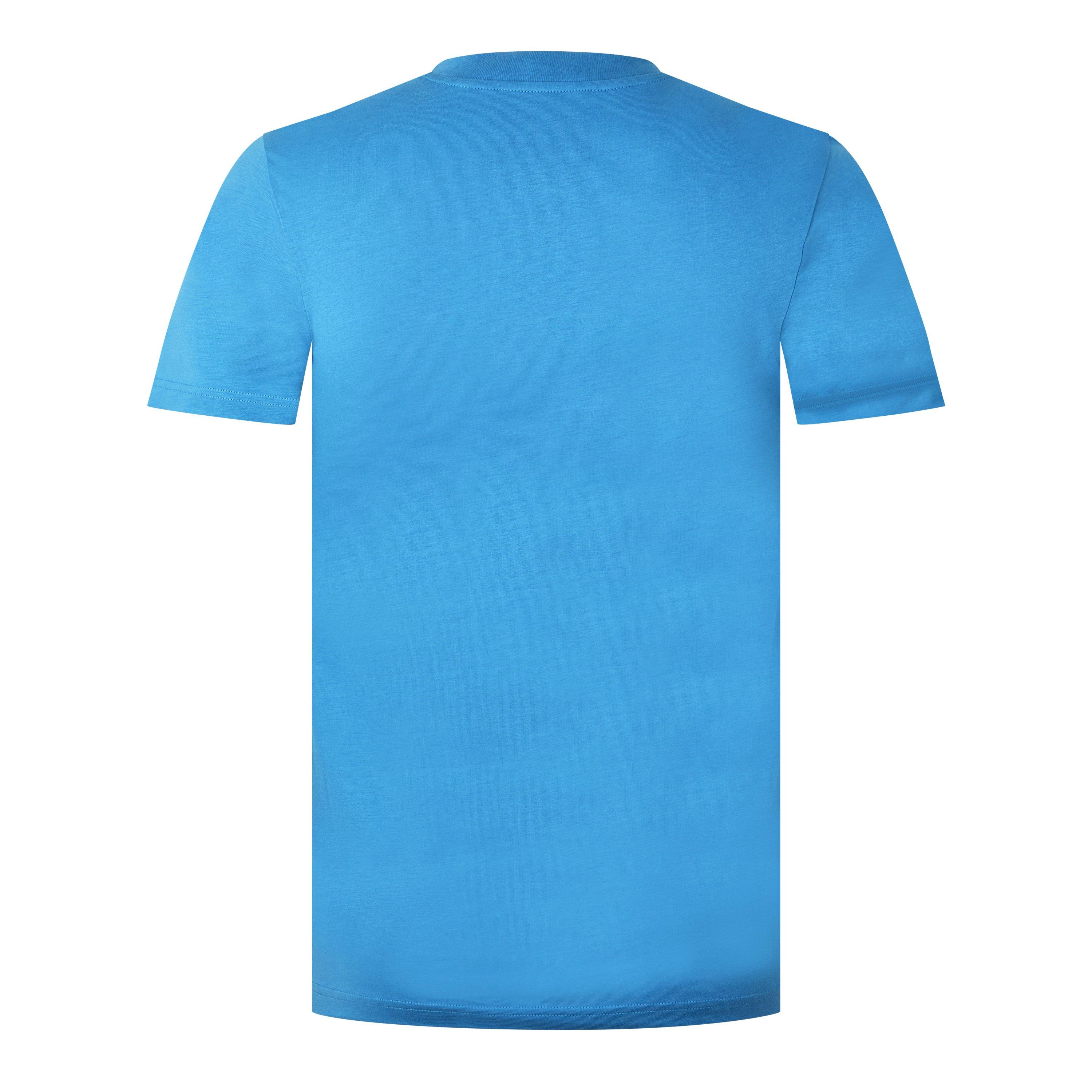 Light Blue - Moschino - Men's Contrast Logo T-Shirt - 6