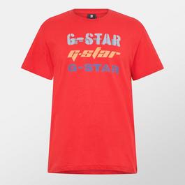 G Star Triple Logo Graphic T-Shirt