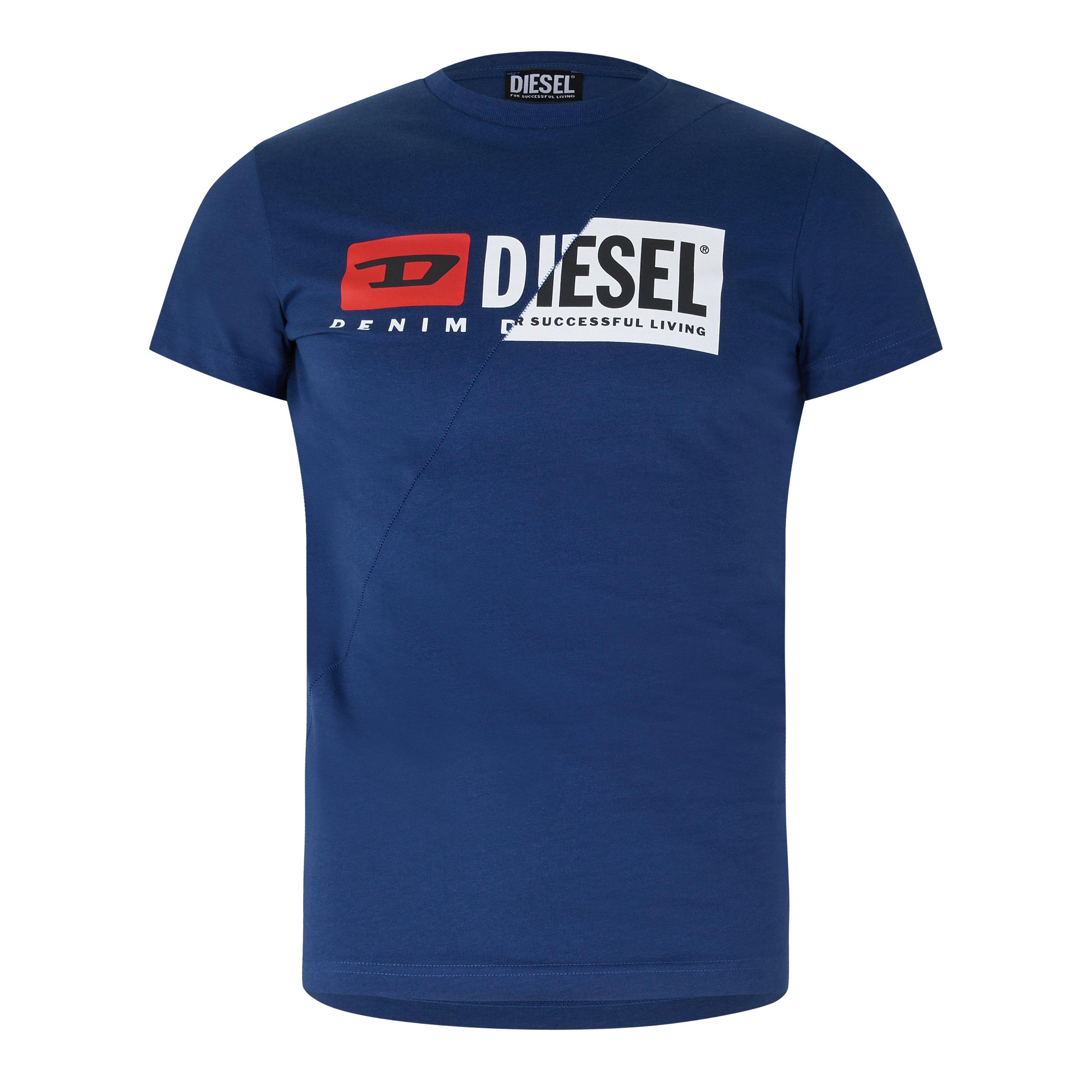 Blue - Diesel - Men's T-Diego-Cuty T-Shirt - 1