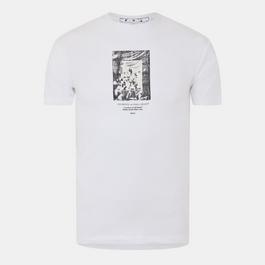 Off White Men's Mirror Slm Short-Sleeve Graphic Print T-Shirt