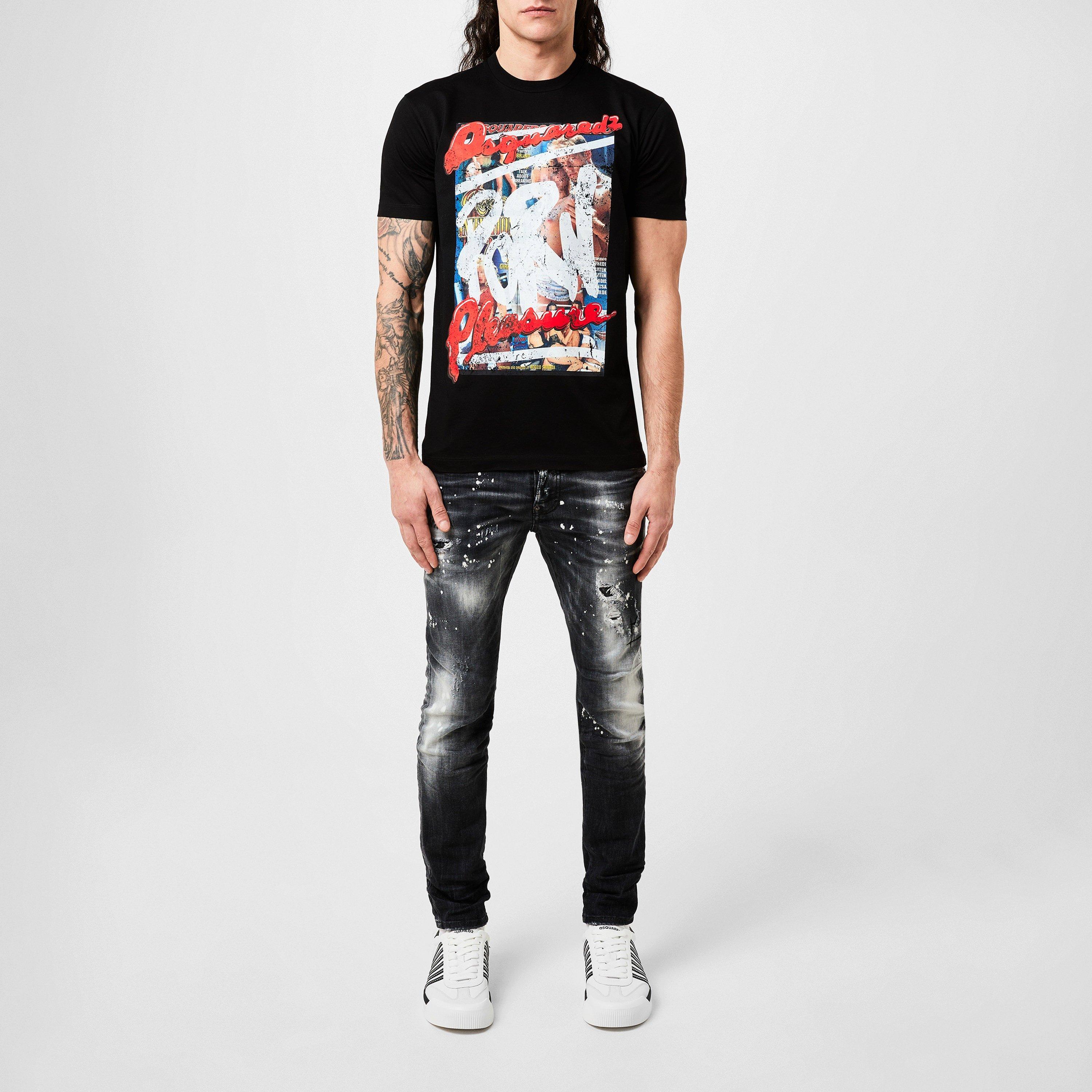 Black - DSquared2 - Rocco Cool Fit Tee - 5