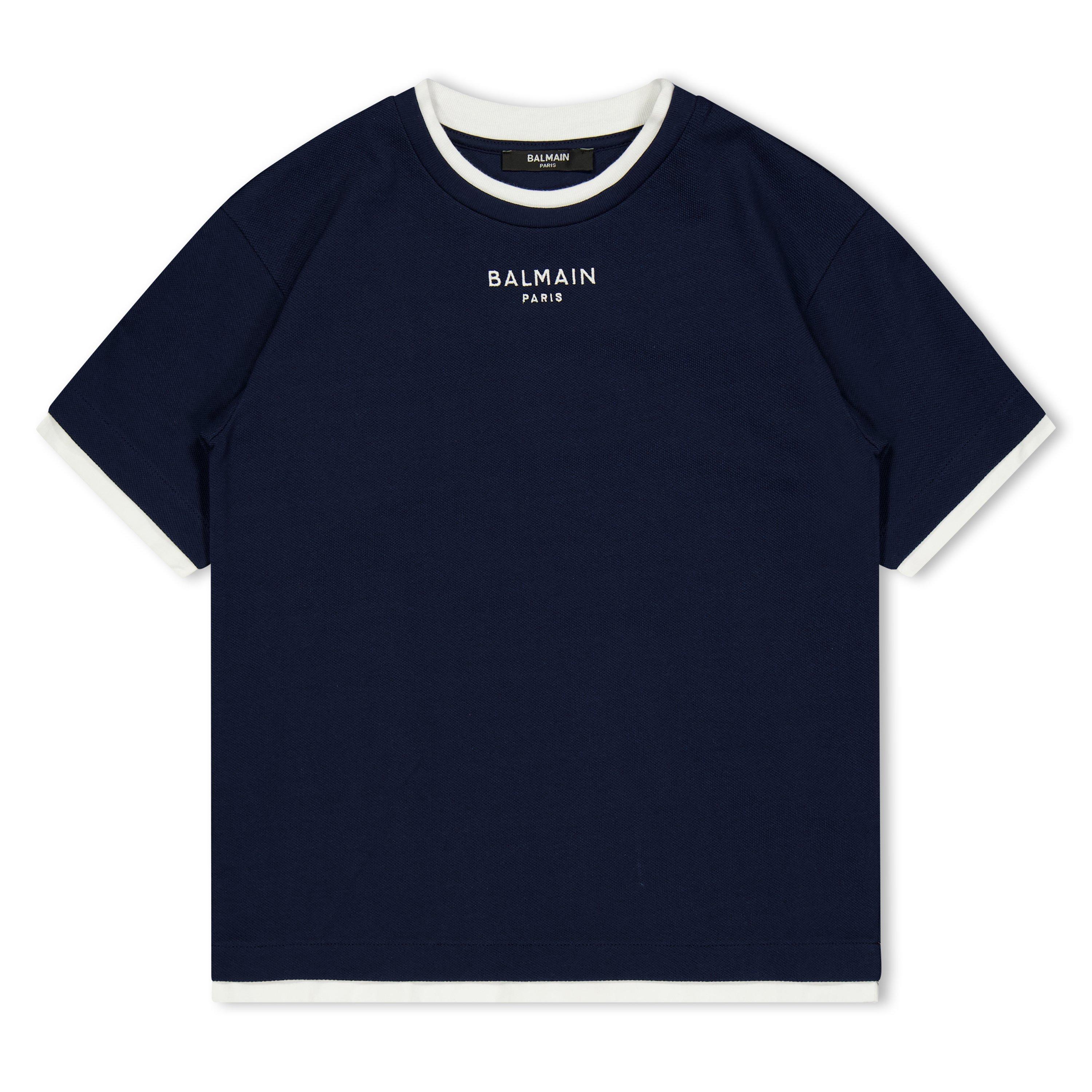 Balmain Kids' T-Shirt - Navy 617BC - Size 6Y