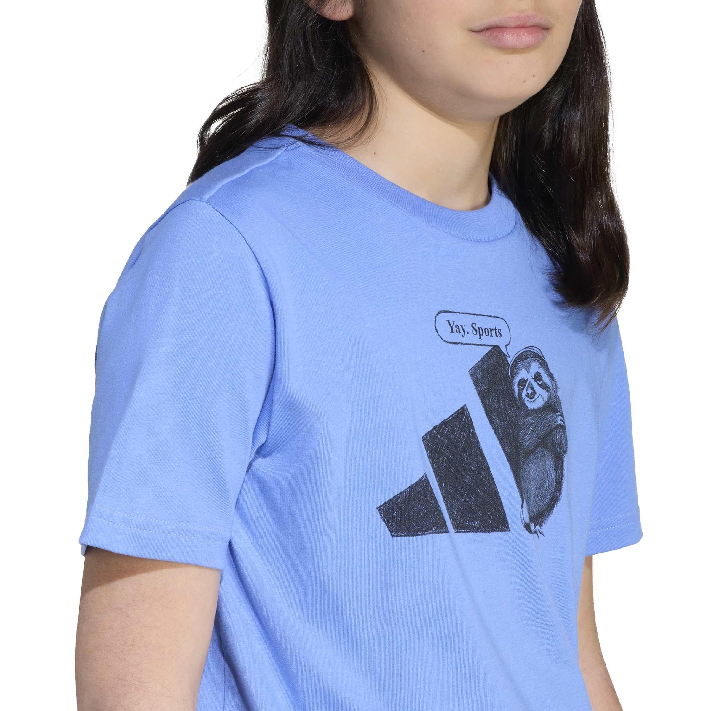 Blufus - adidas - Kids' Yay Sports Cotton Short-Sleeve Crew-Neck T-Shirt - 6