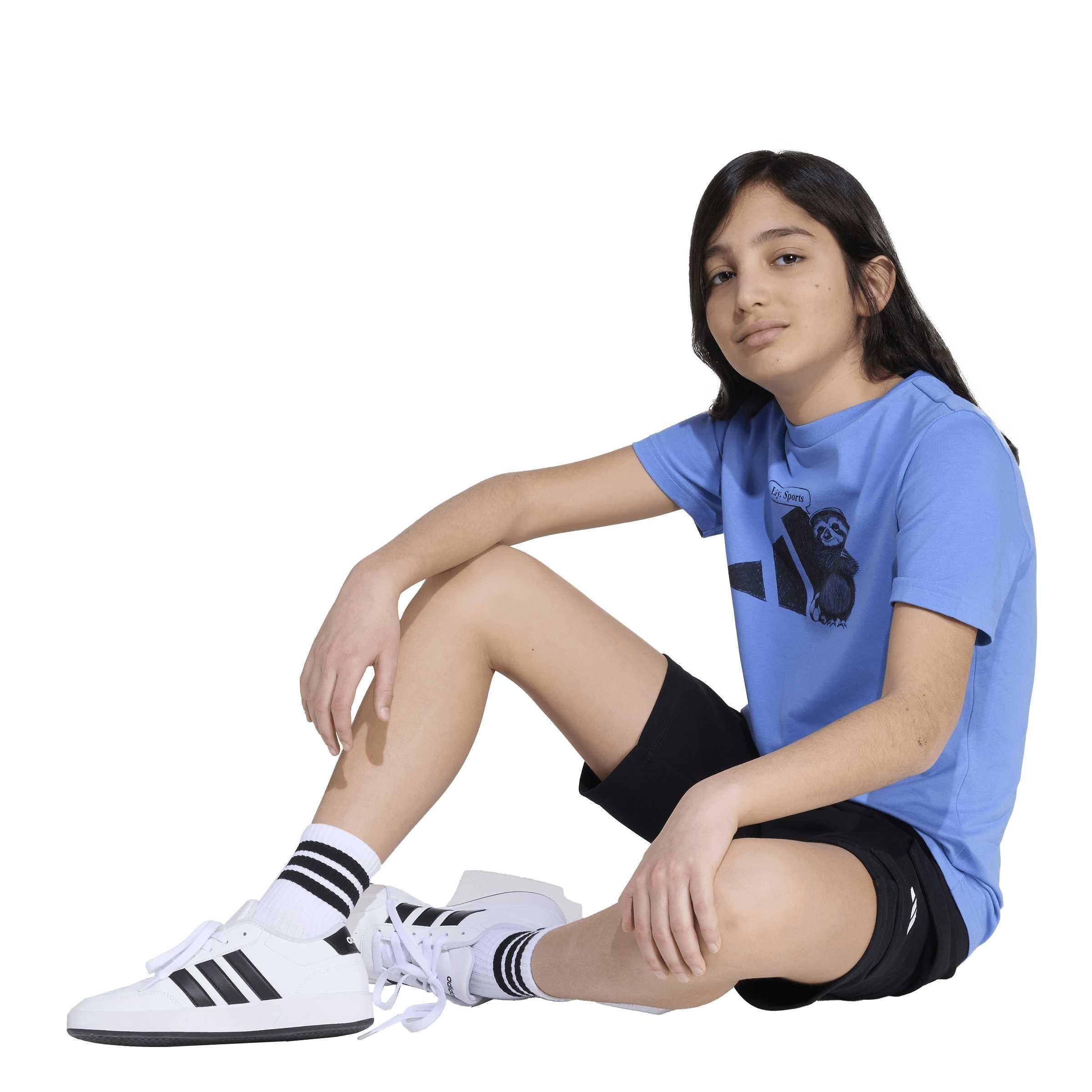 Blufus - adidas - Kids' Yay Sports Cotton Short-Sleeve Crew-Neck T-Shirt - 7