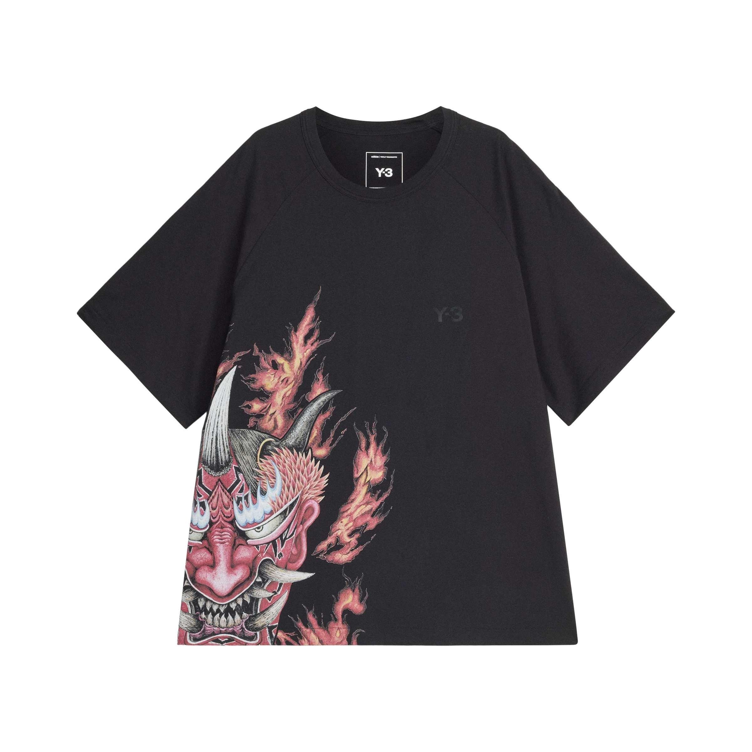 Black - Y3 - Yaksha Graphic Short Sleeve Tee - 1