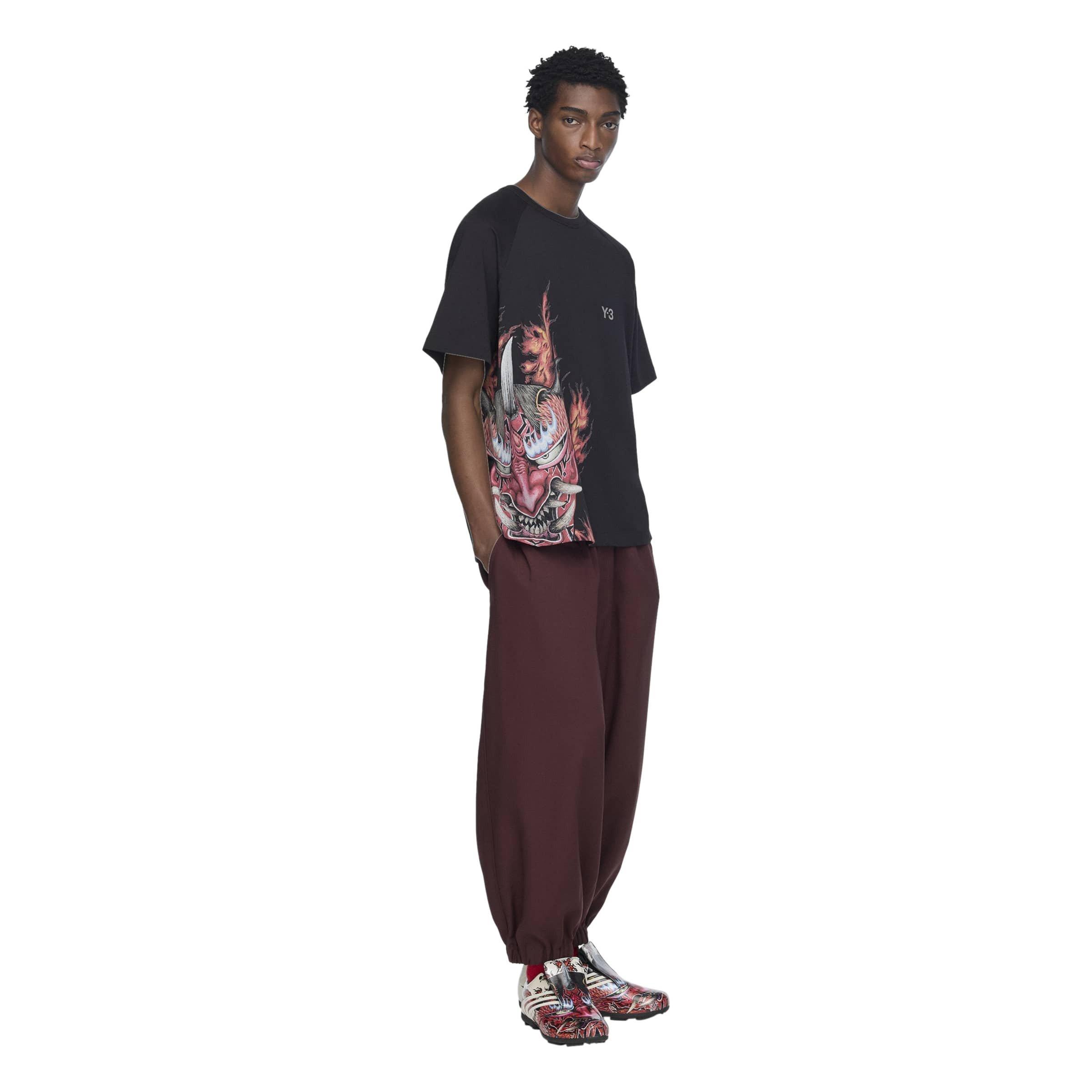Black - Y3 - Yaksha Graphic Short Sleeve Tee - 7
