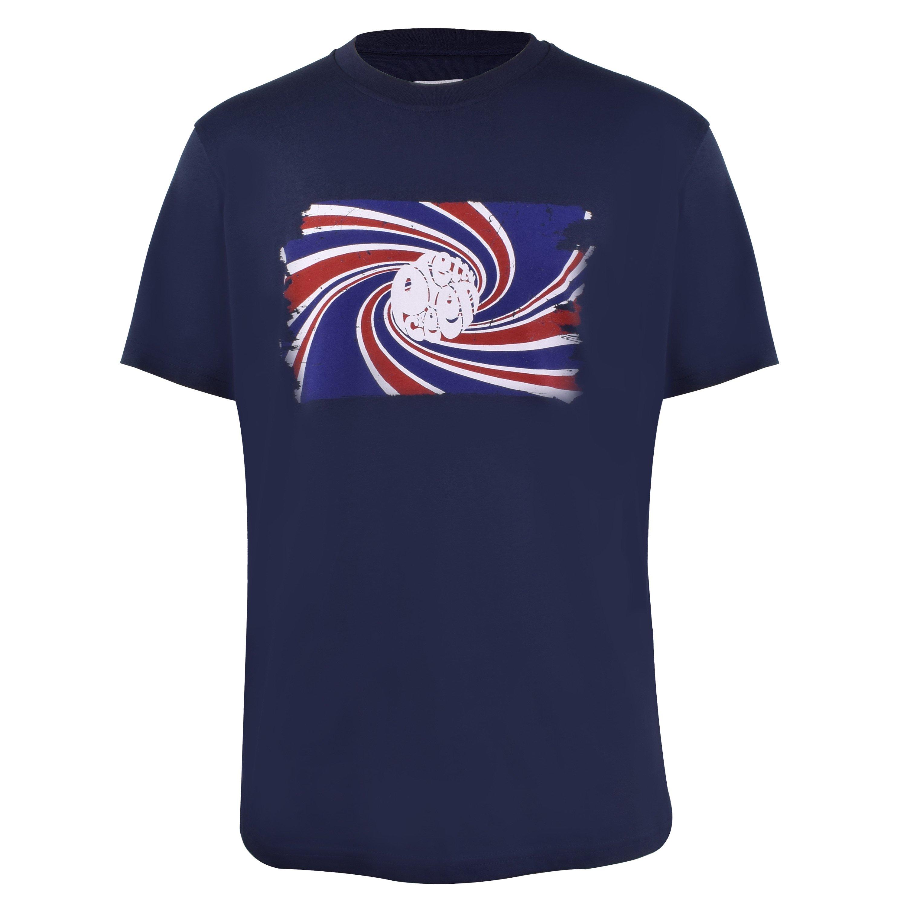 Marineblauw - Pretty Green - Men's PG Swirl Logo Regular Fit T-Shirt - 1