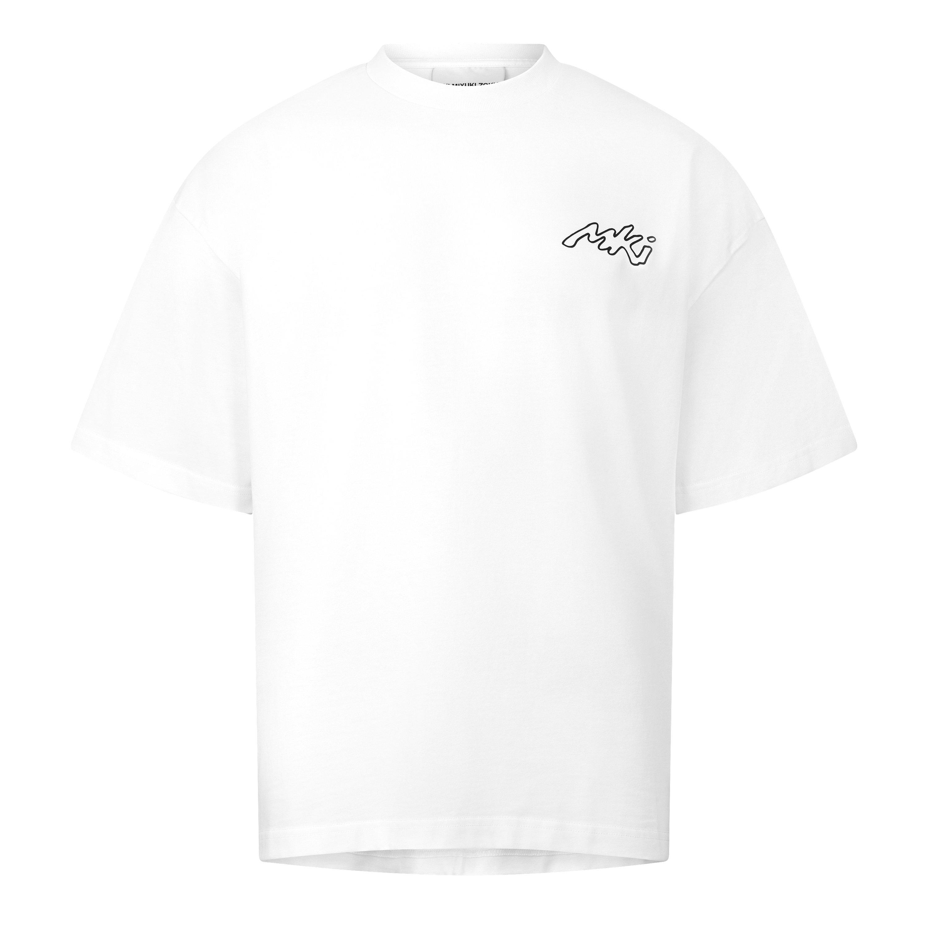 White - MKI MIYUKI ZOKU - MKI Ink Line T-Shirt Sn64 - 1