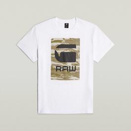 G Star Camo Box Graphic T Shirt