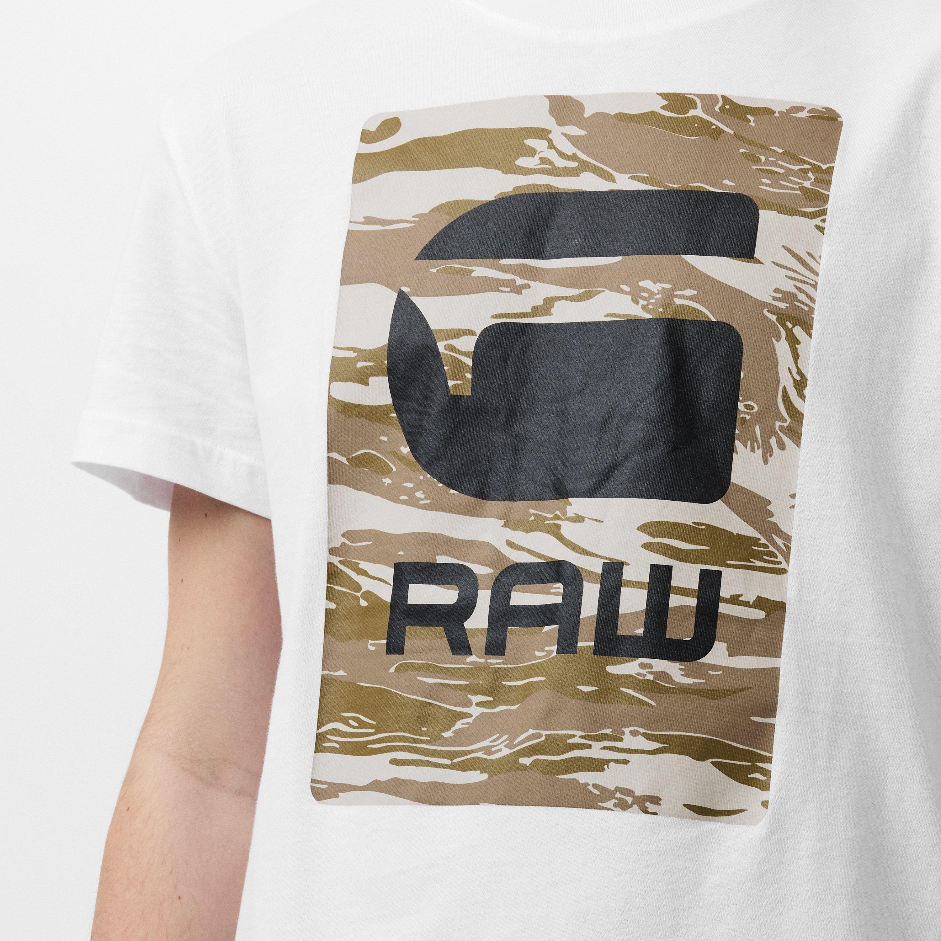Weiß - G Star - Camo Box Graphic T-Shirt - 5