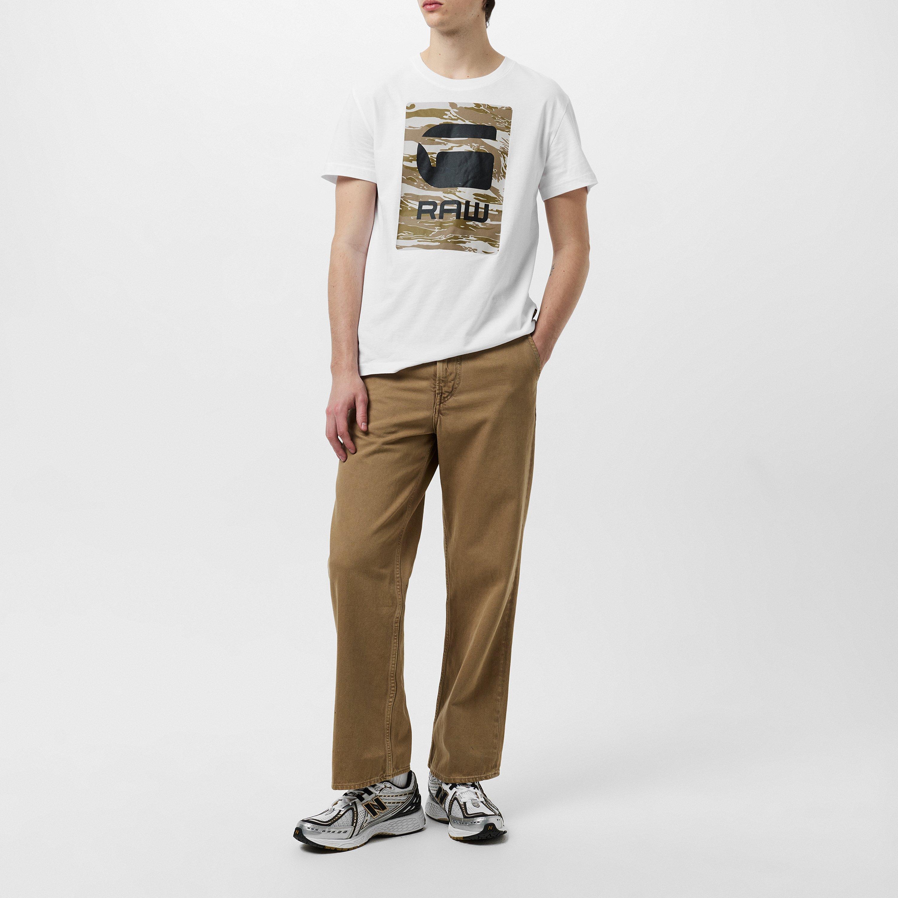 Weiß - G Star - Camo Box Graphic T-Shirt - 6