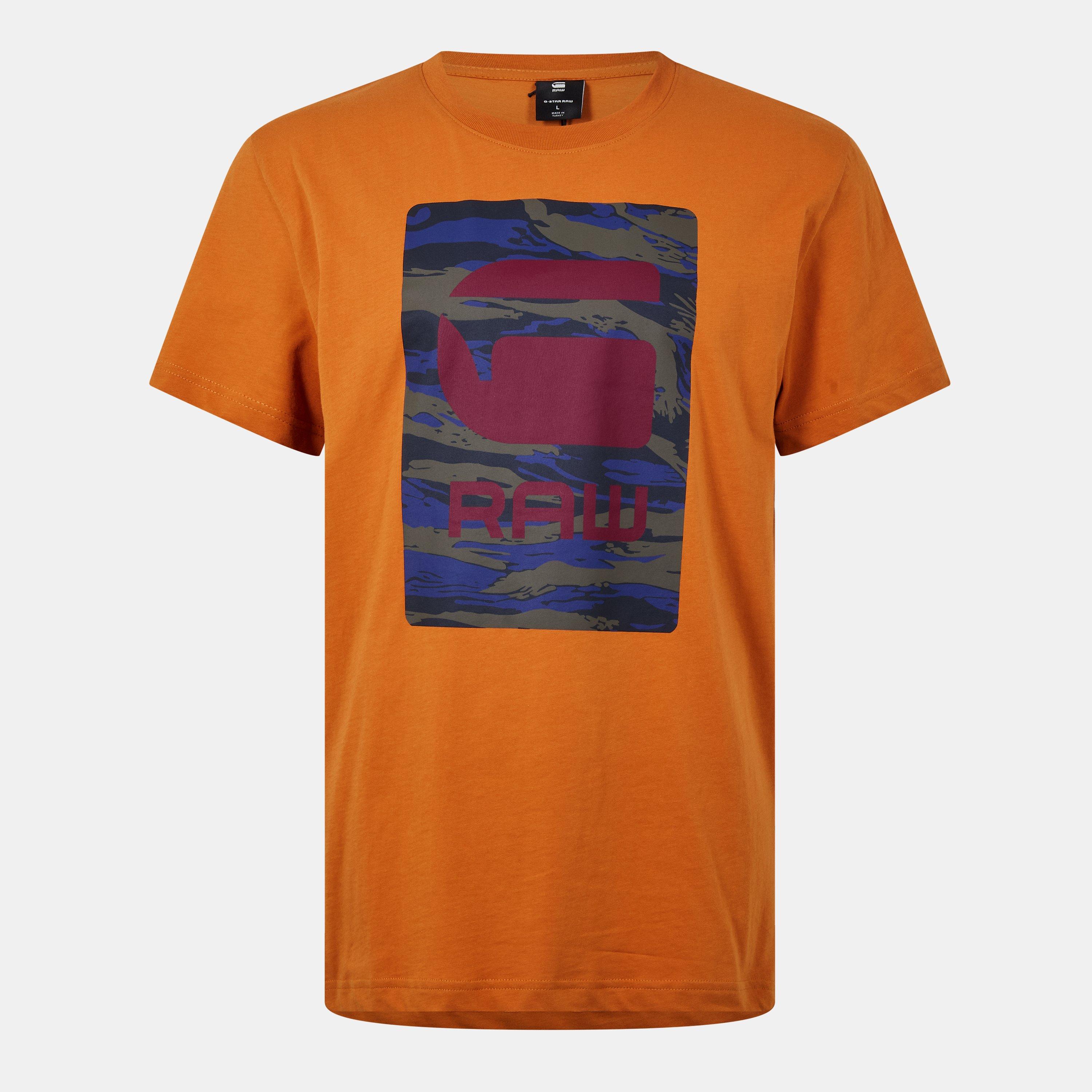G Star Men's Camo Box Graphic T-Shirt - Amber - Small