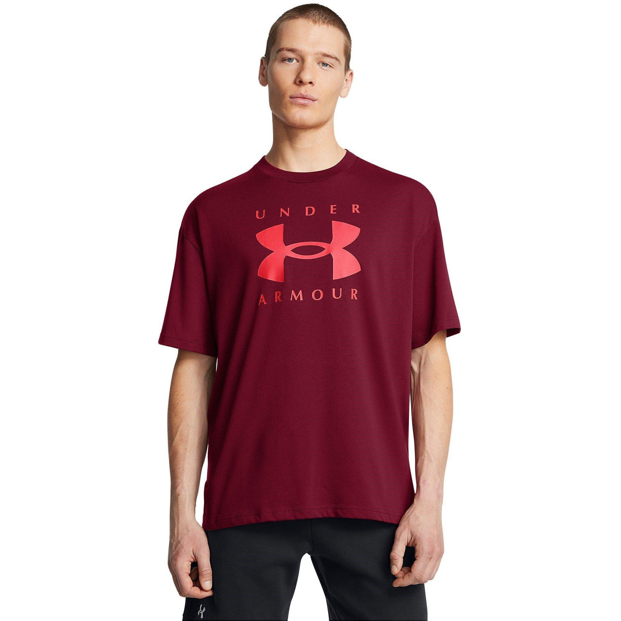 Rood - Under Armour - Men's Heavyweight Branded Short-Sleeve T-Shirt - 3