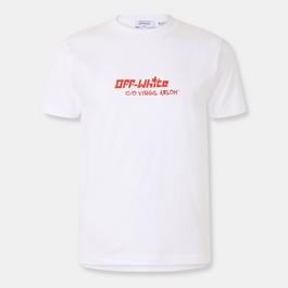 Off White Cryst Croco Regular Fit T-Shirt