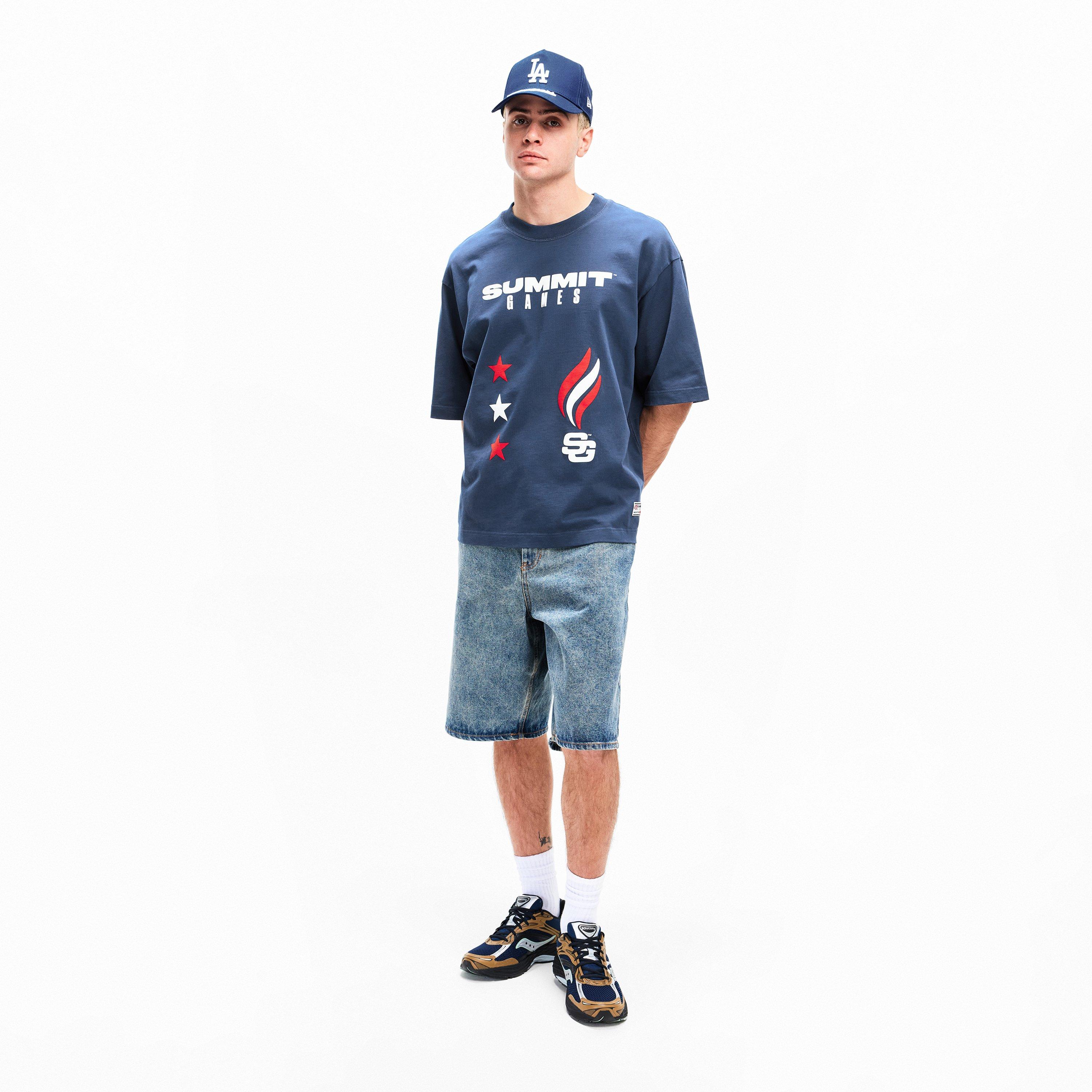 Maritime Blue - Summer Games - Men's Champion Tee Oversized Fit Oversized T-Shirt - 5