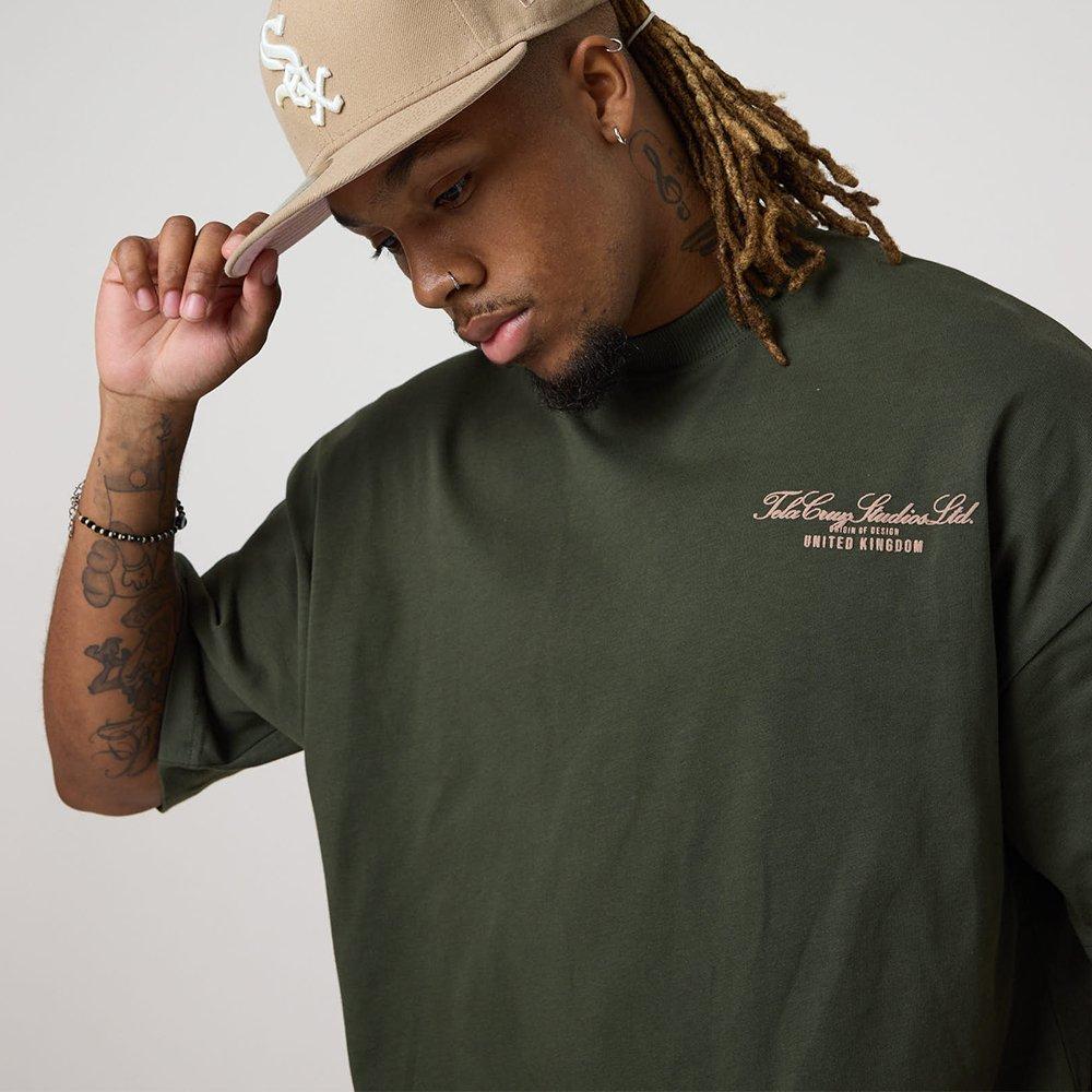 Forêt - Tela Cruz - Men's Oversized Design T-Shirt - 4