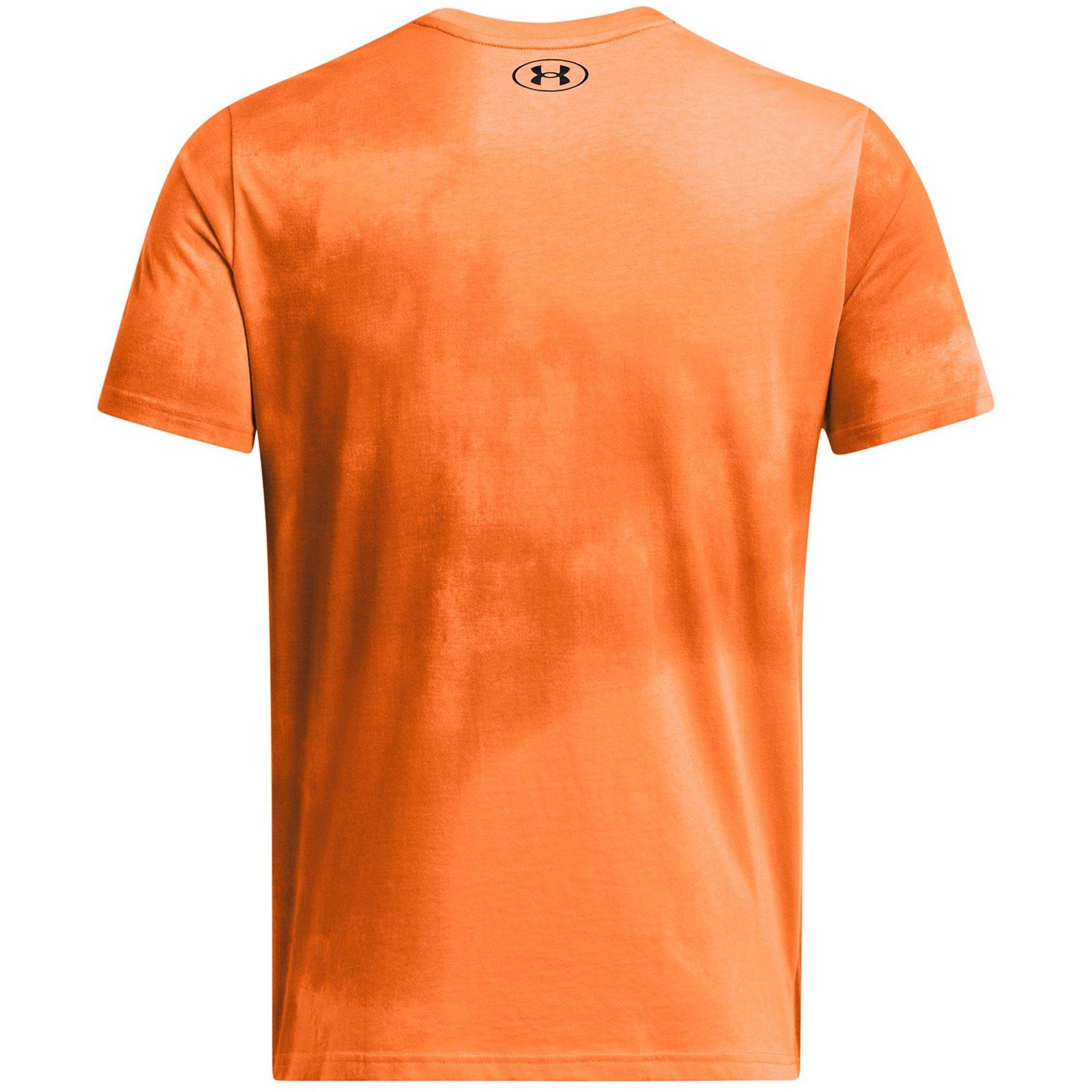 Orange - Under Armour - All Over Print Graphic Regular Fit T-Shirt - 2